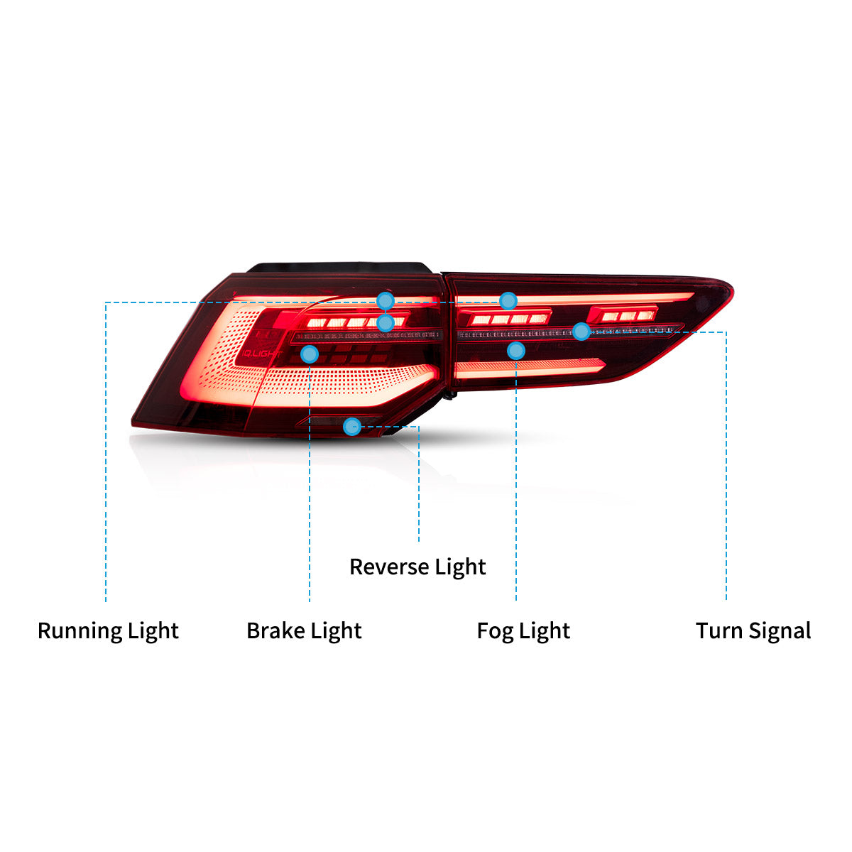 Volkswagen Golf MK8 LED Tail Lights 2020–2023