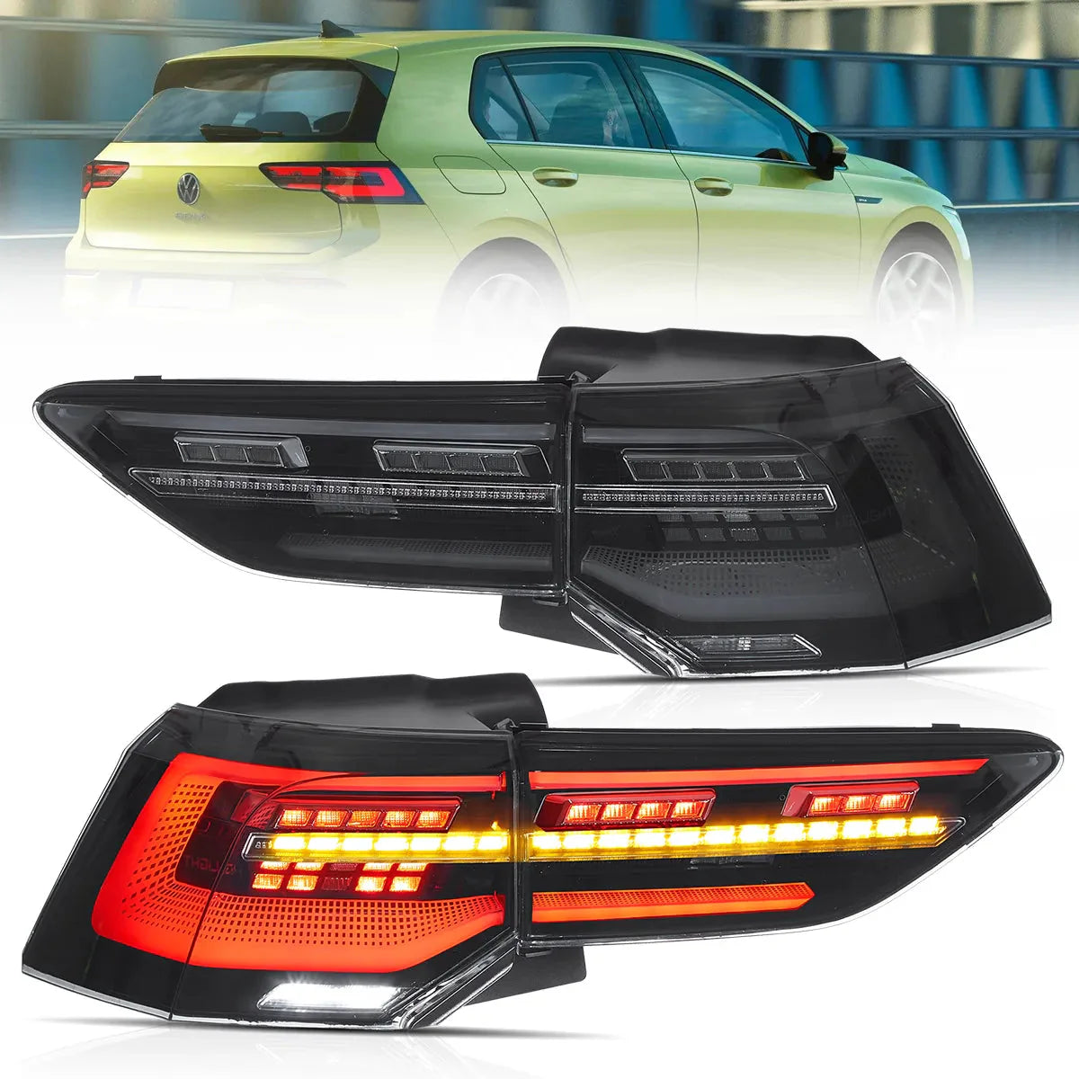 Volkswagen Golf MK8 LED Tail Lights 2020–2023 (Clearance)