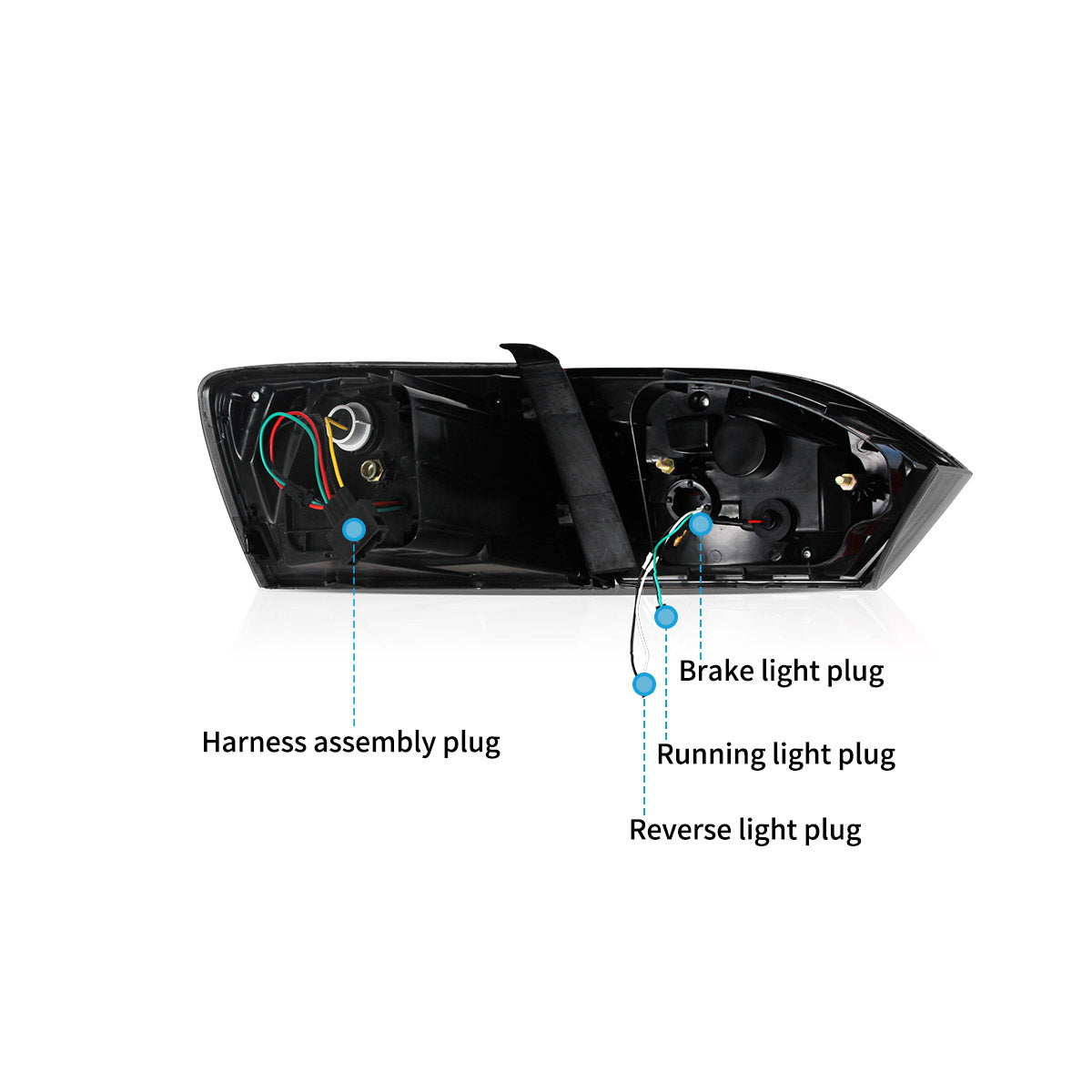 LED Tail Lights for Volkswagen Jetta Sagitar 2012–2014
