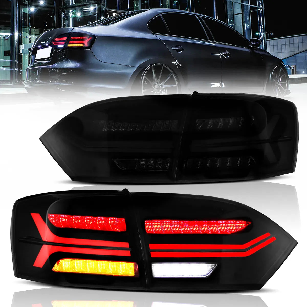 LED Tail Lights for Volkswagen Jetta Sagitar 2012–2014