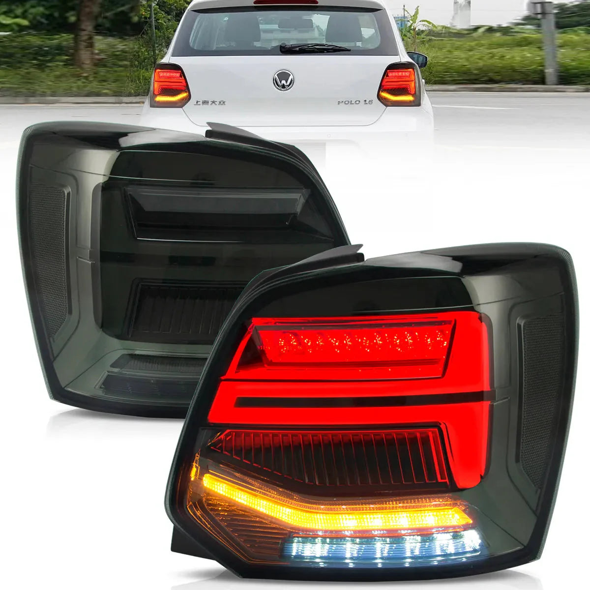 LED Tail Lights for Volkswagen Polo 2009–2017