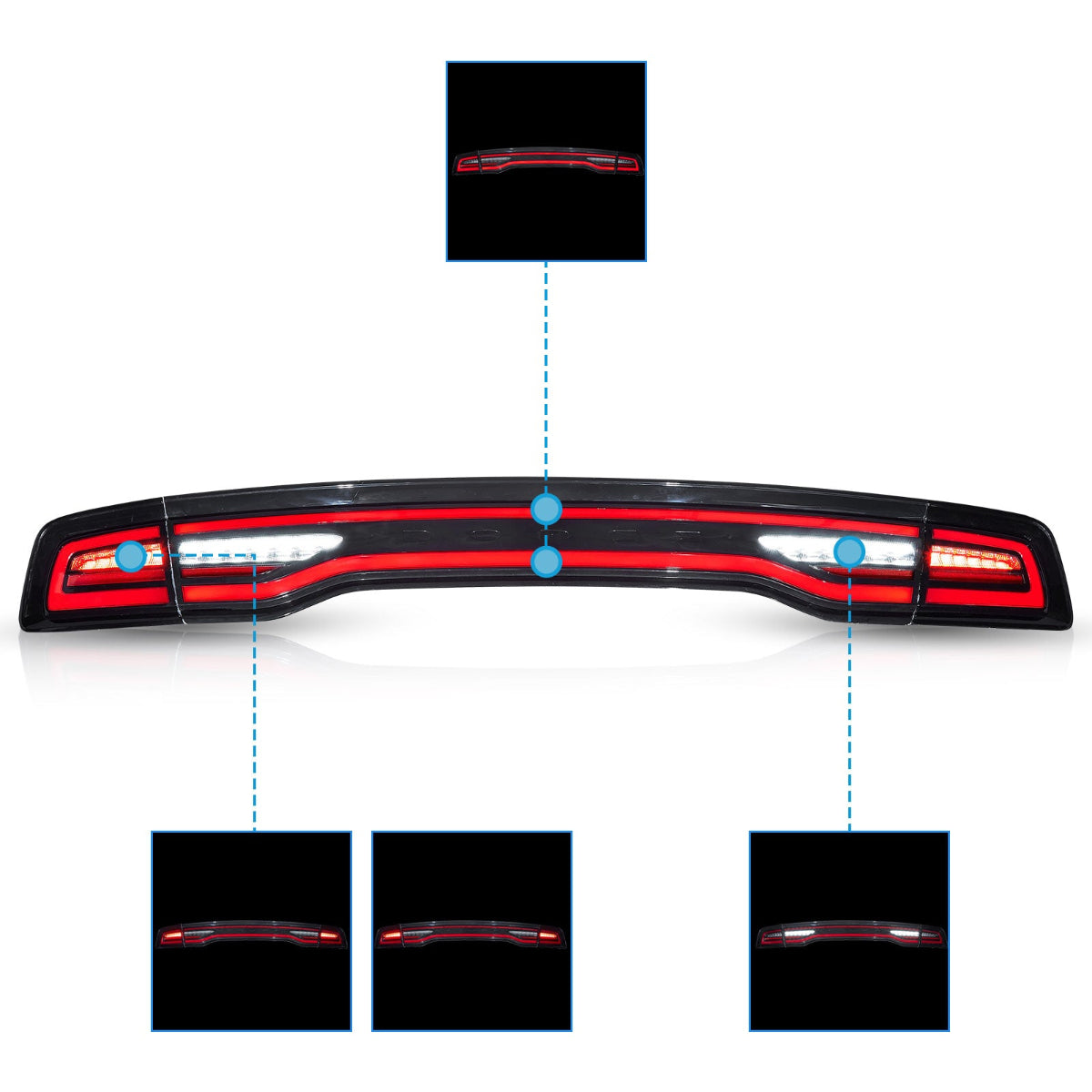 LED Tail Lights for Dodge Charger 2011–2014