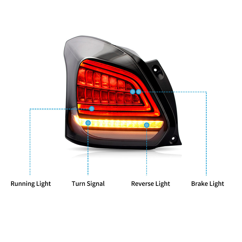 LED Tail Lights for Suzuki Swift Sport 3th Gen (A2L414) Hatchback 2017–2022