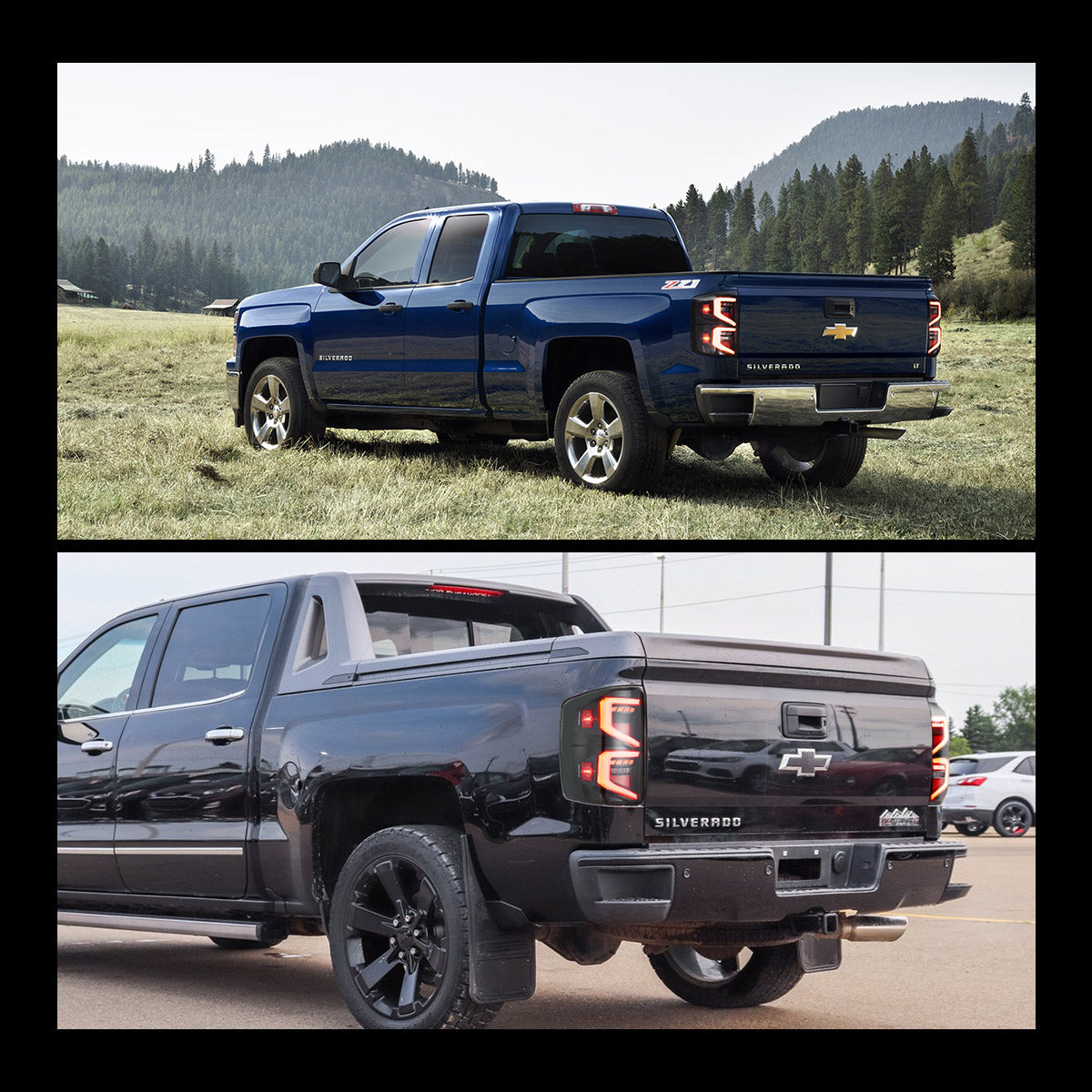 LED Tail Lights for Chevrolet Silverado 1500 2500HD 3500HD 2014–2018