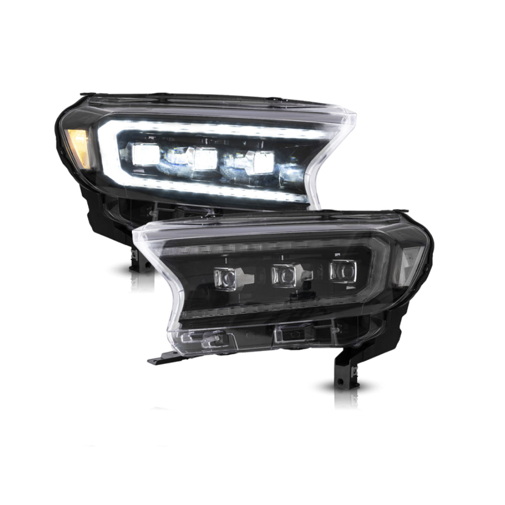 2015-2021 FORD RANGER SEQUENTIAL TRI LED HEADLIGHTS
