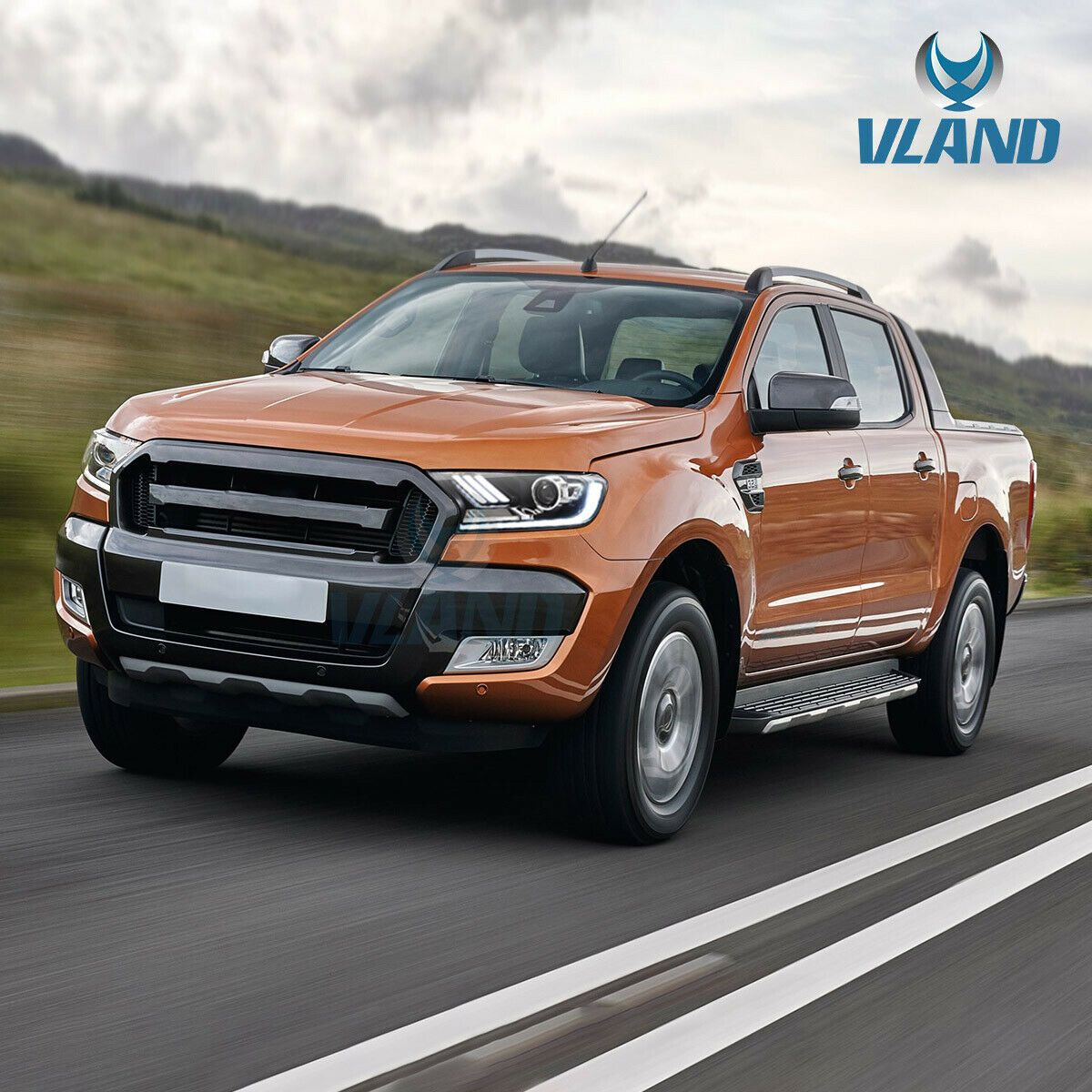 2015-2021 FORD RANGER MUSTANG STYLE SEQUENTIAL LED HEADLIGHTS