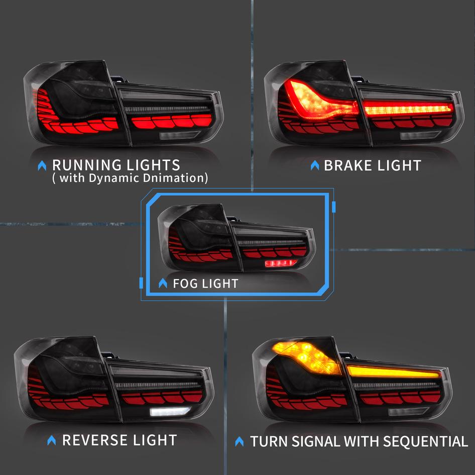 BMW F80 F30 F35 3 SERIES OLED SEQUENTIAL TAIL LIGHTS (2012-2018)