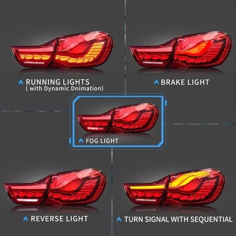 BMW M4 F82 & 4 SERIES OLED GTS / CS STYLE SEQUENTIAL TAIL LIGHTS (2014-2020)