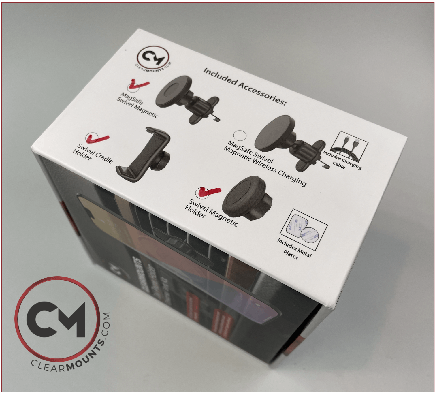 Clearmounts Universal Vent Mount + MagSafe Magnetic +Swivel Magnetic + Cradle Holder