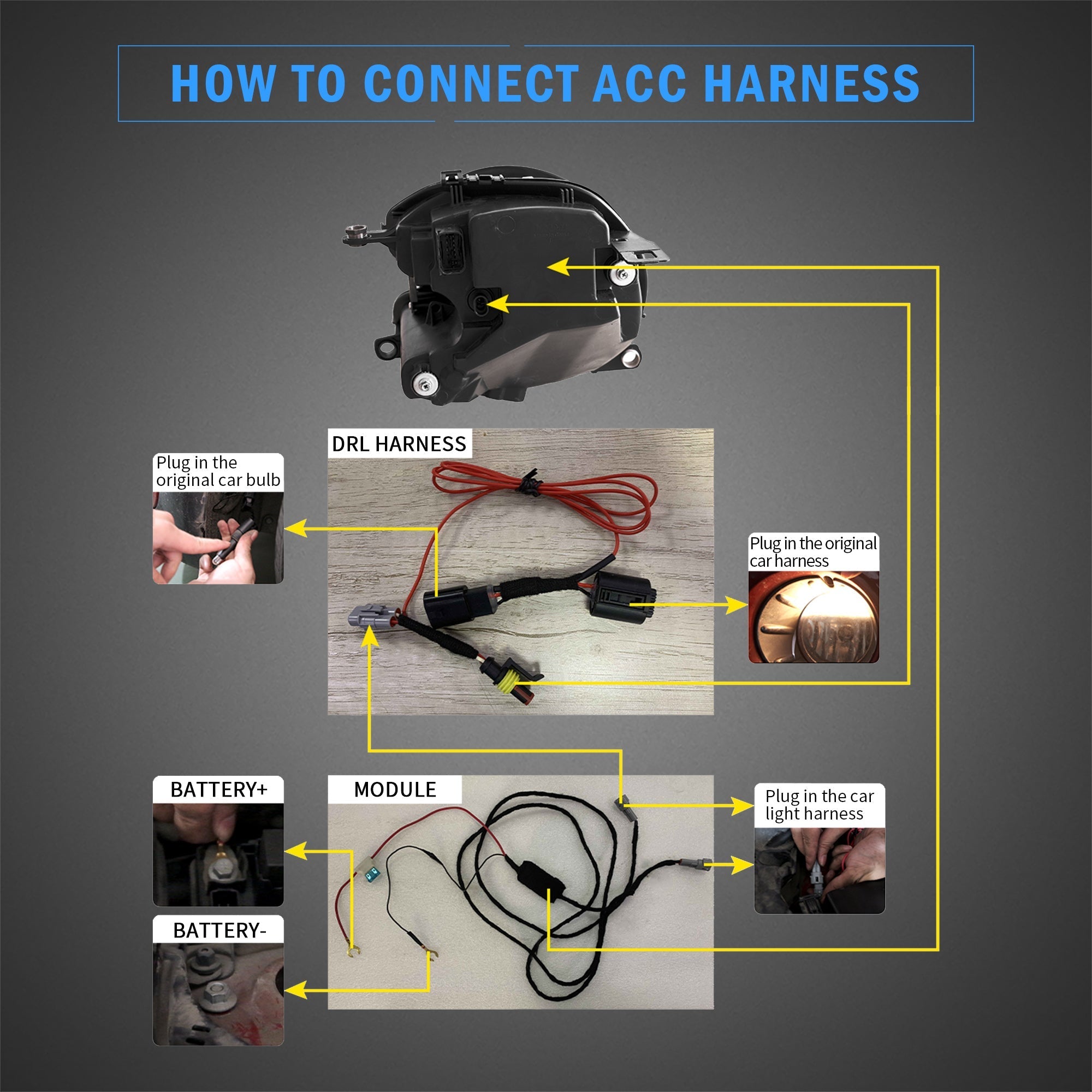 MINI COOPER R55 R56 R57 R58 R59 SEQUENTIAL LED HEADLIGHTS