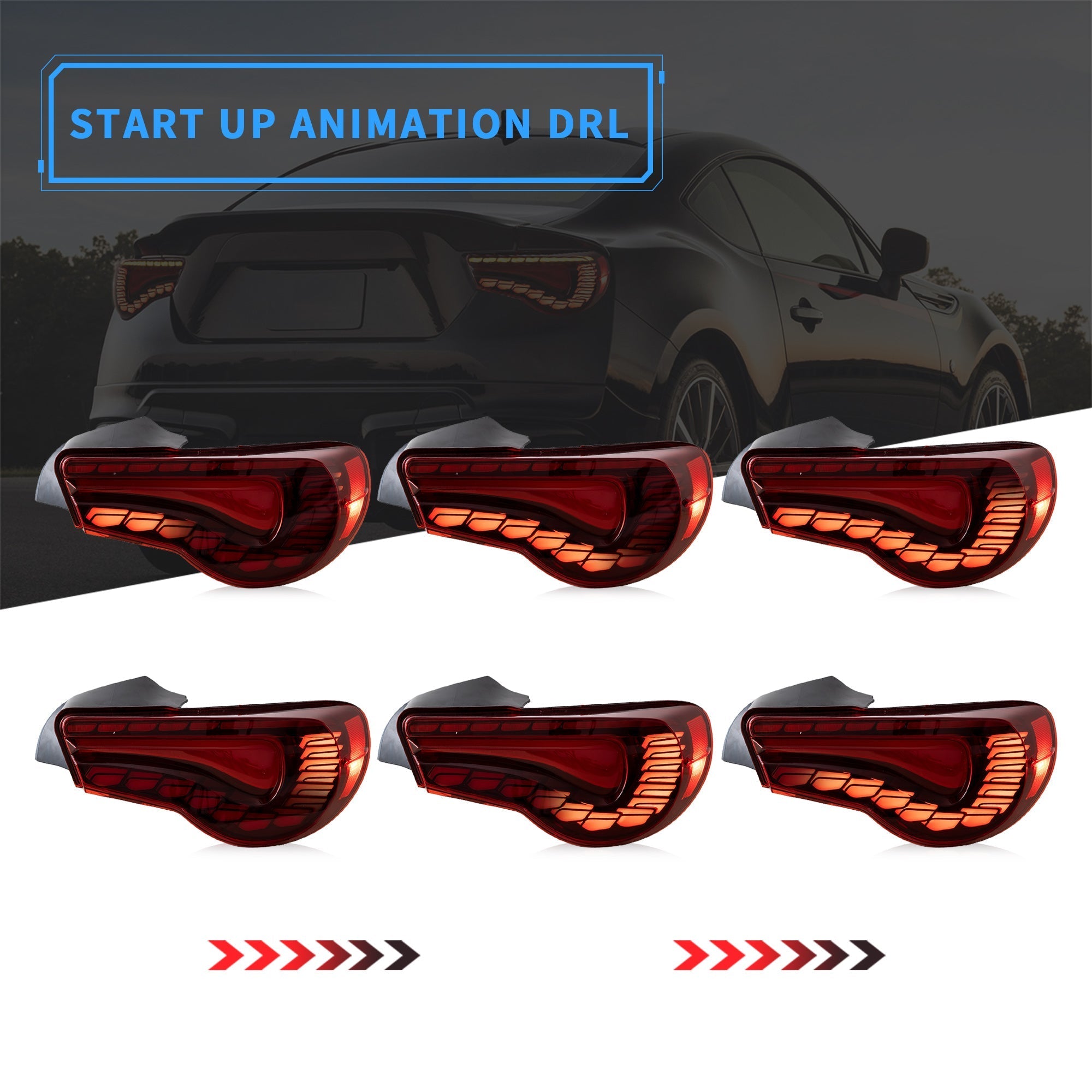 TOYOTA 86 / SUBARU BRZ OLED GTS STYLE SEQUENTIAL TAIL LIGHTS