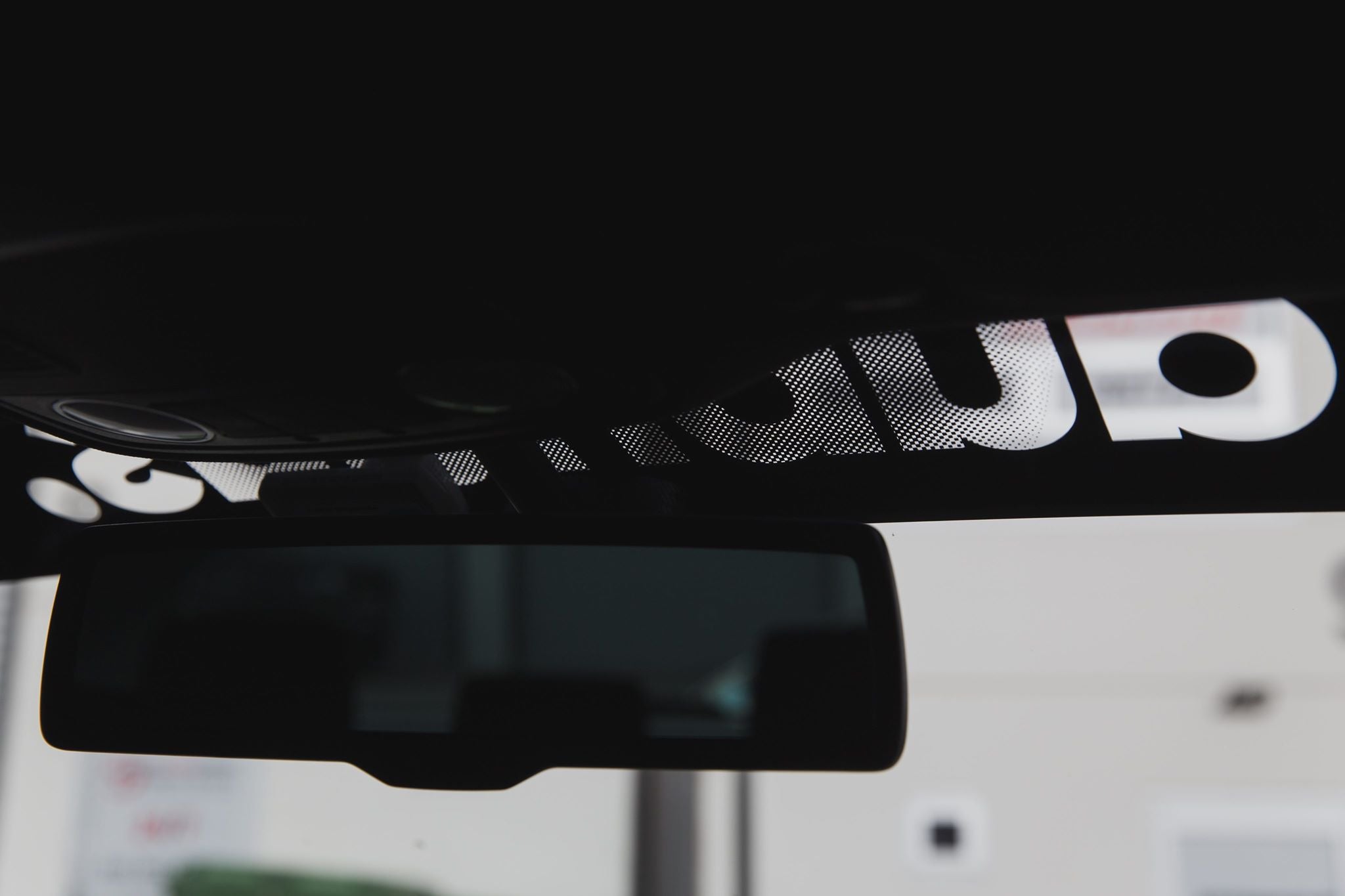 dubhaus. Negative Cut Out Sunstrip Banner