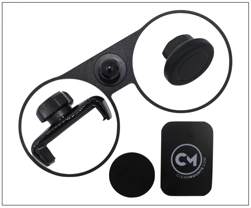 Clearmounts Swivel Magnetic & Cradle Holder Audi TT (MK2)