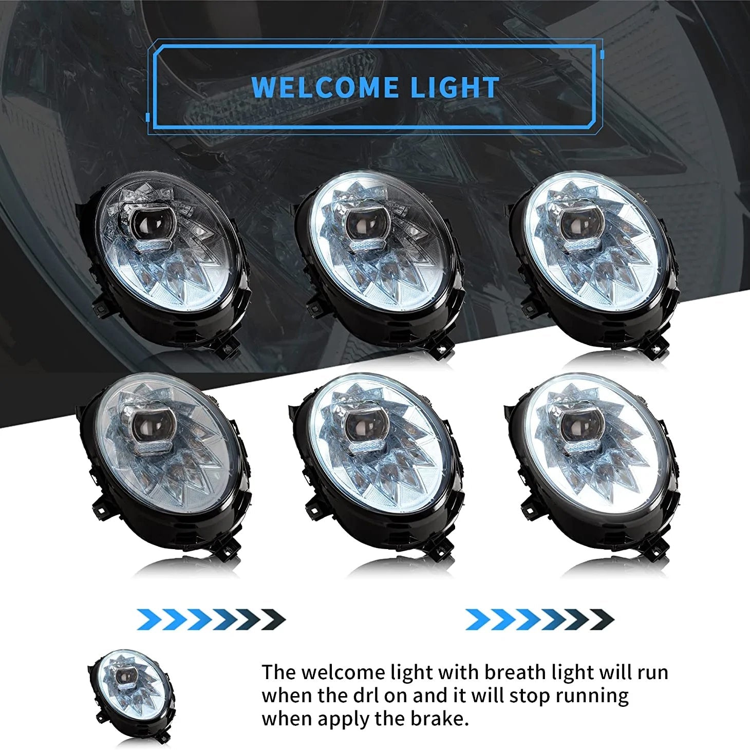 MINI COOPER F56 SEQUENTIAL LED HEADLIGHTS (2014-2018)