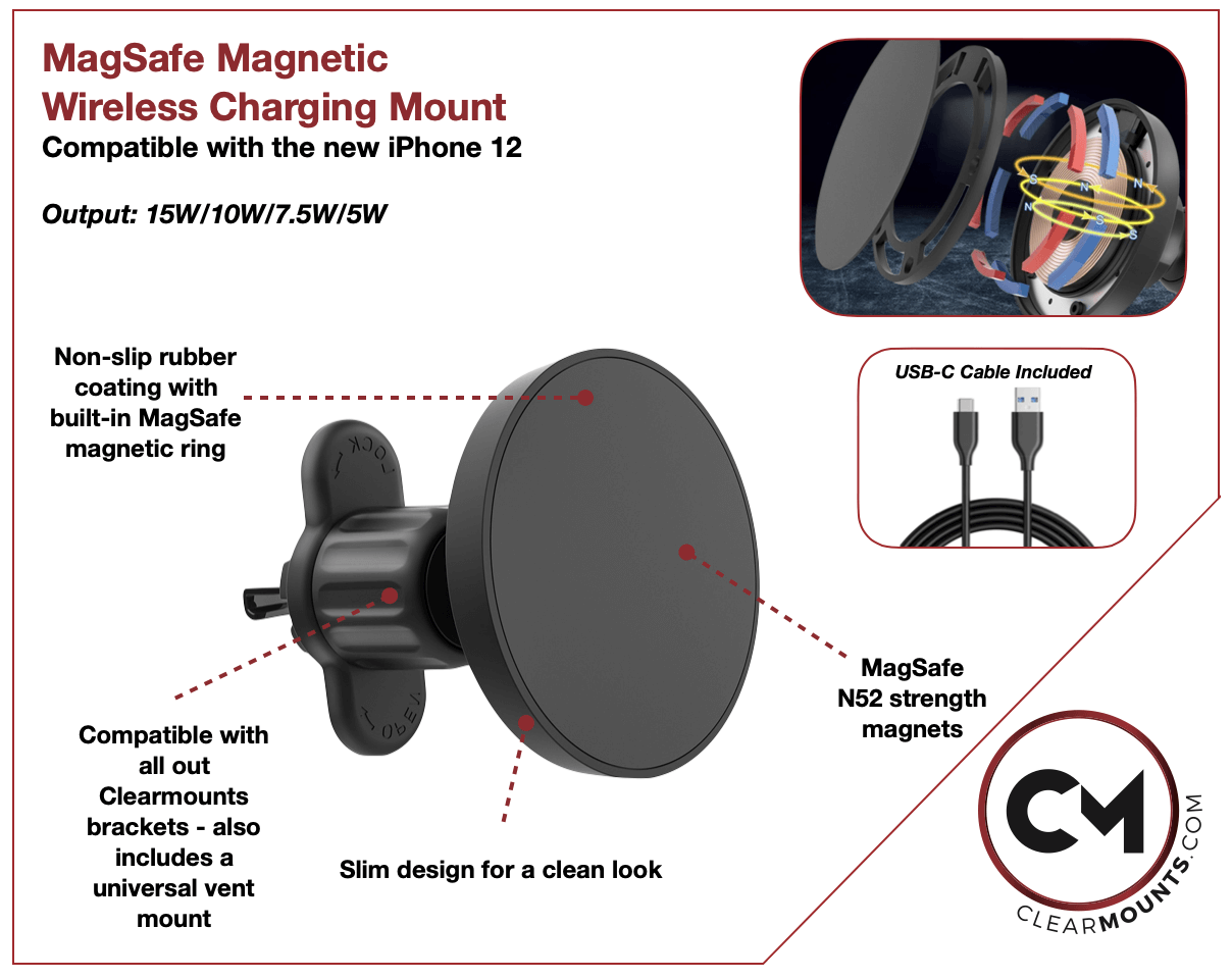 MagSafe Magnetic Wireless Charging Mount v2