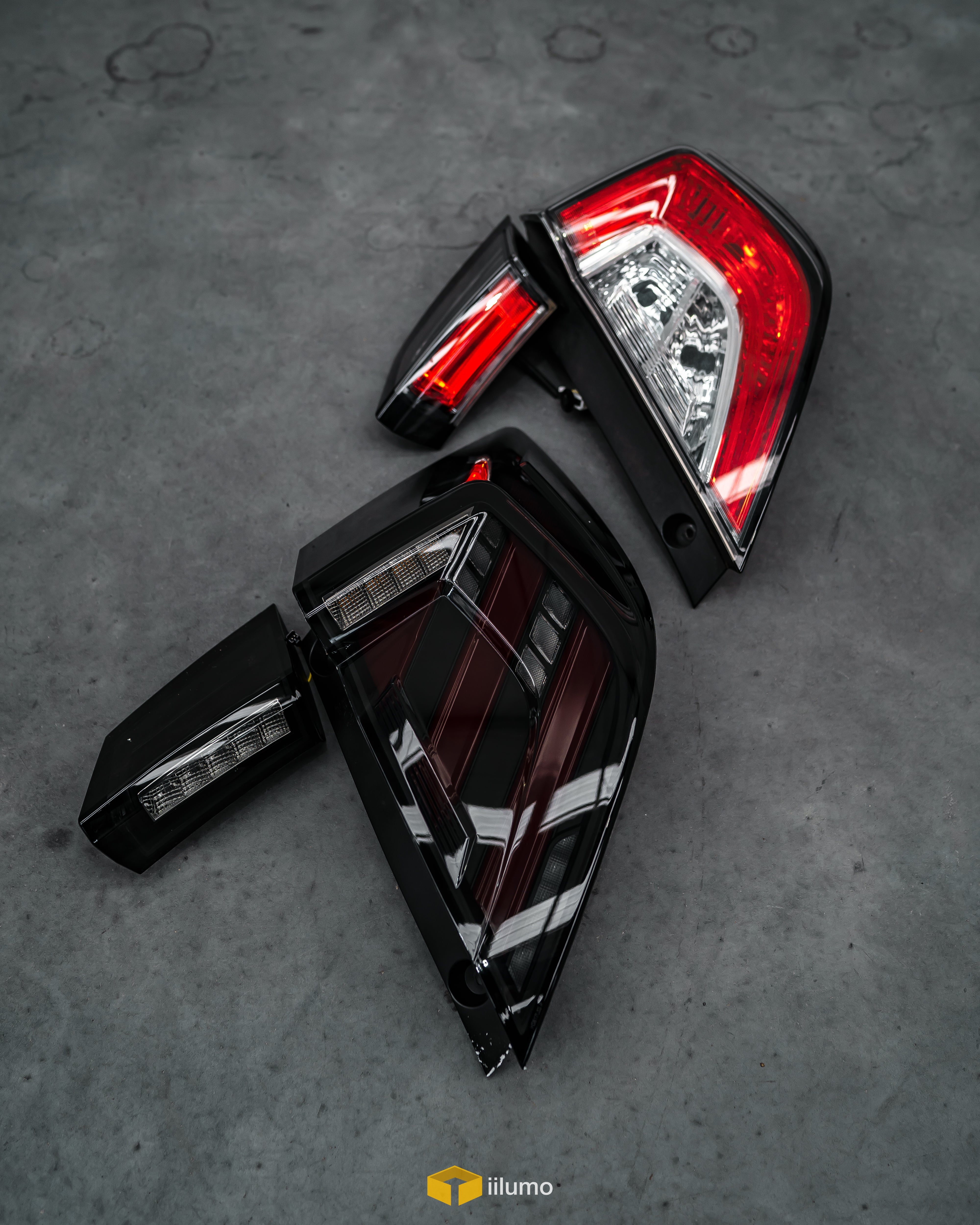 HONDA CIVIC HATCH SEQUENTIAL MUGEN STYLE LED TAIL LIGHTS (2017-2021)