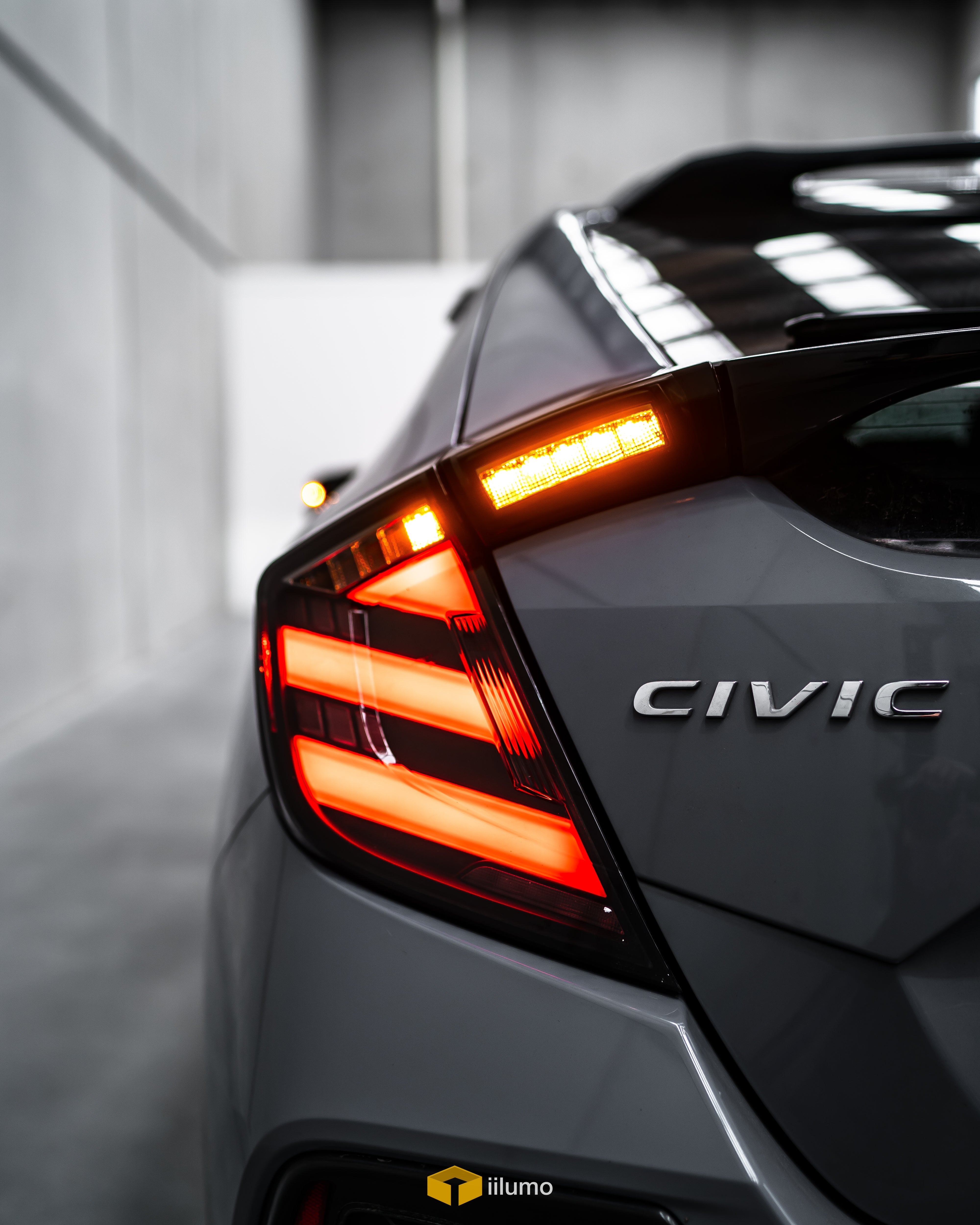 HONDA CIVIC HATCH SEQUENTIAL MUGEN STYLE LED TAIL LIGHTS (2017-2021)