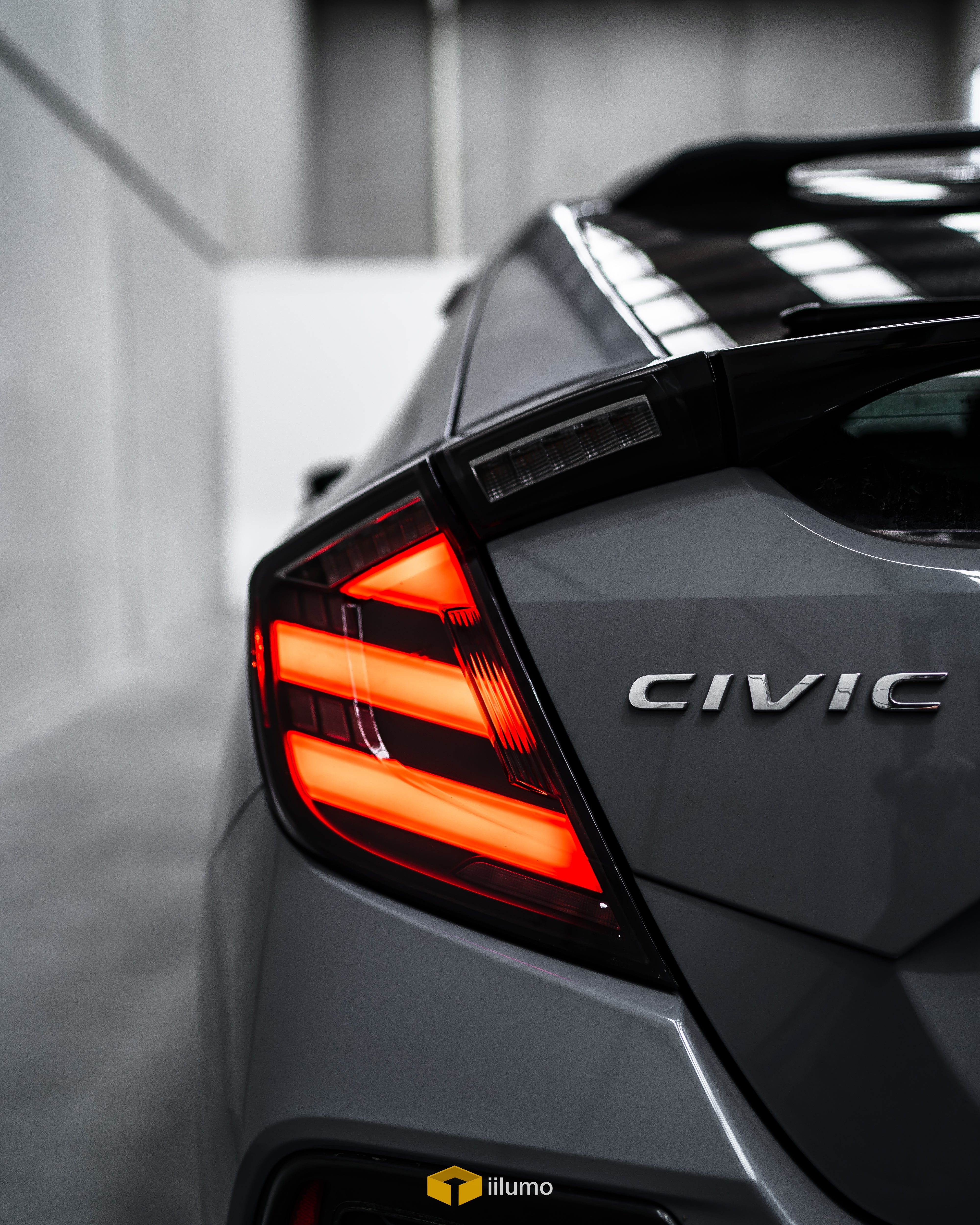 HONDA CIVIC HATCH SEQUENTIAL MUGEN STYLE LED TAIL LIGHTS (2017-2021)