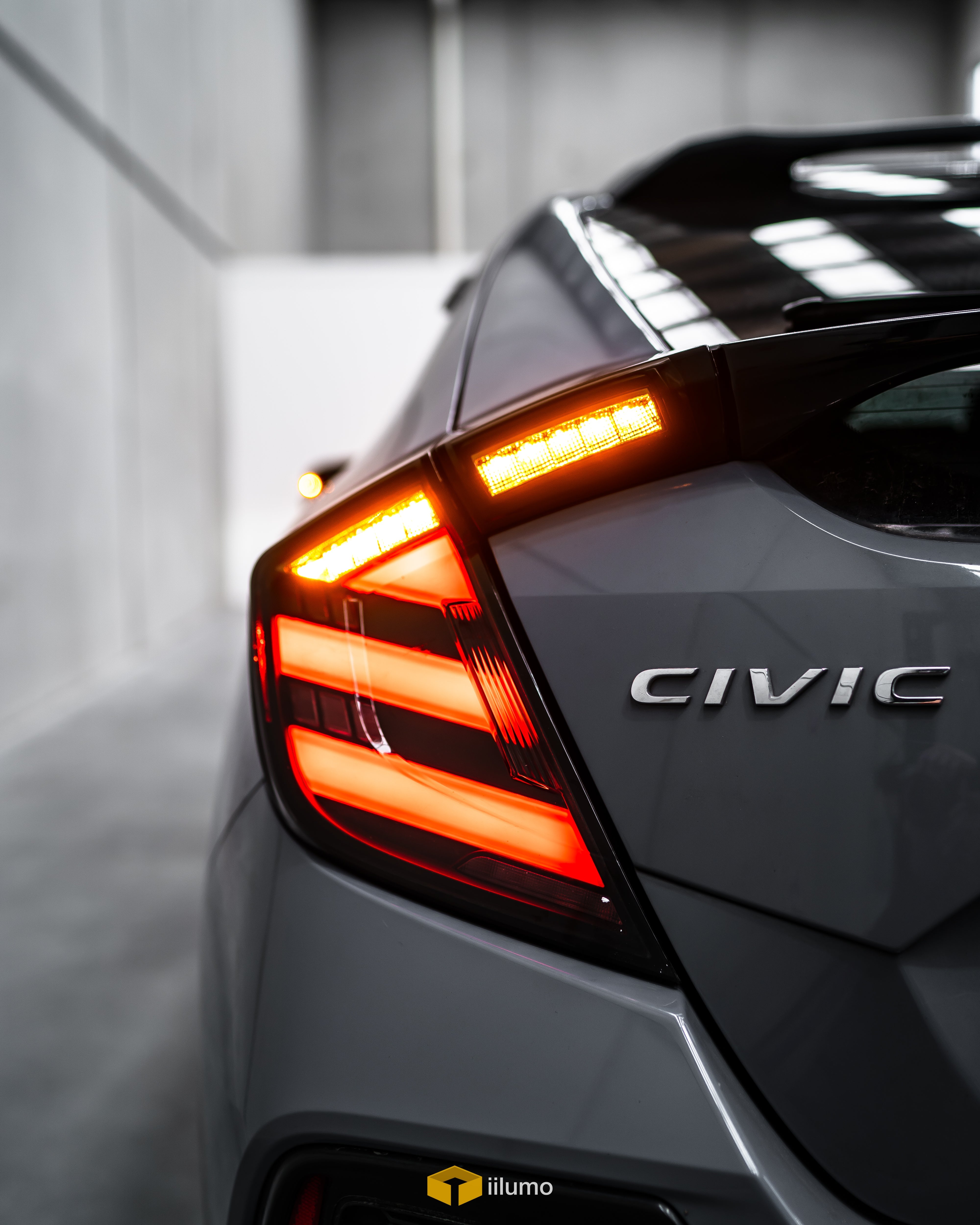 HONDA CIVIC HATCH SEQUENTIAL MUGEN STYLE LED TAIL LIGHTS (2017-2021)