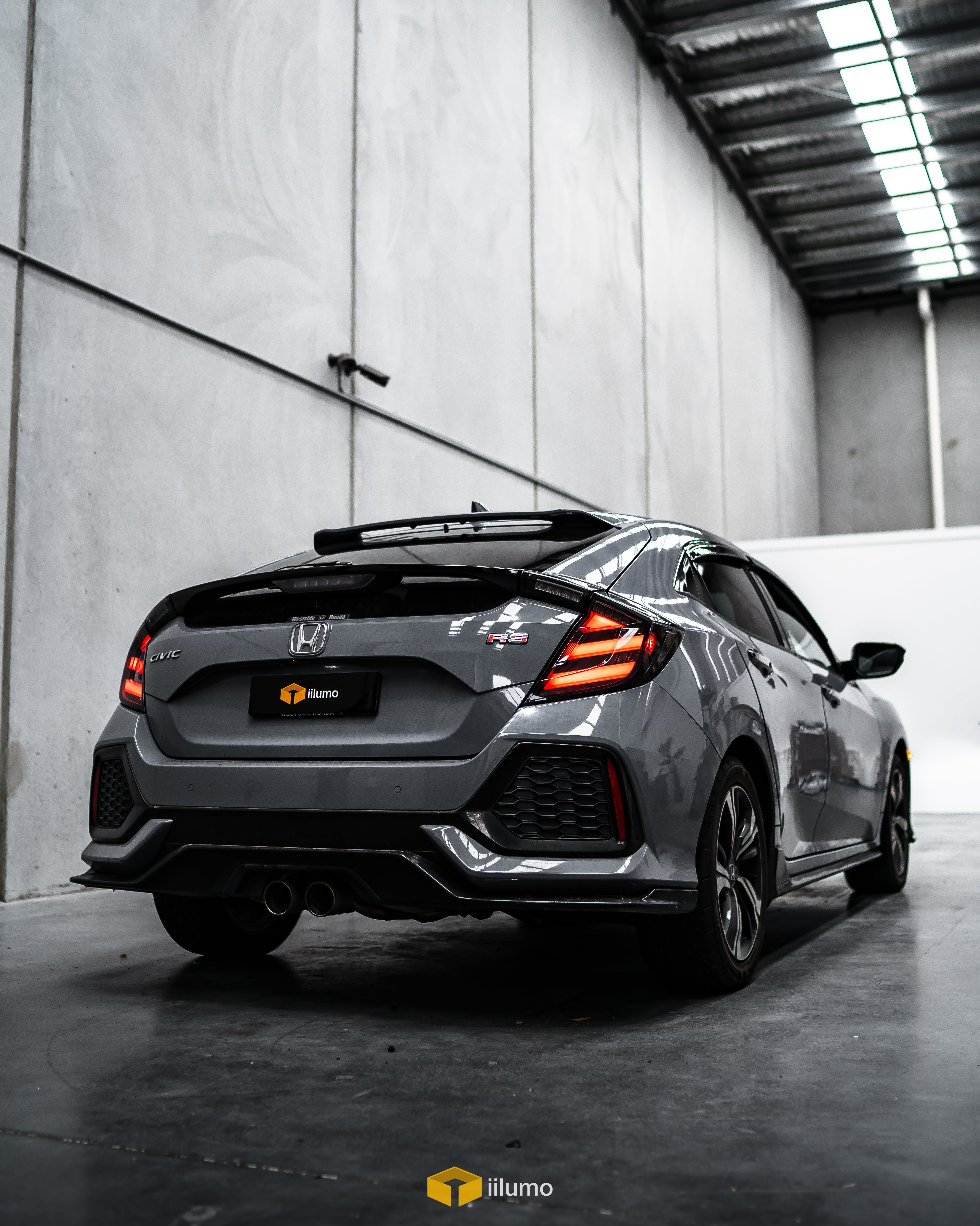 HONDA CIVIC HATCH SEQUENTIAL MUGEN STYLE LED TAIL LIGHTS (2017-2021)