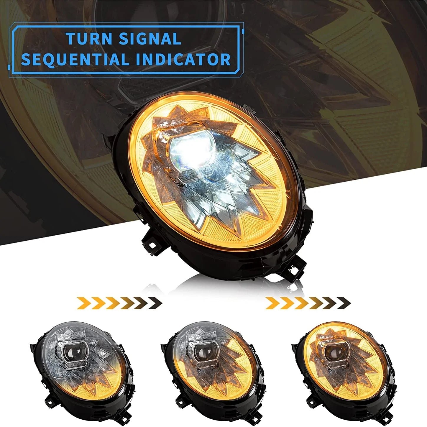 MINI COOPER F56 SEQUENTIAL LED HEADLIGHTS (2014-2018)