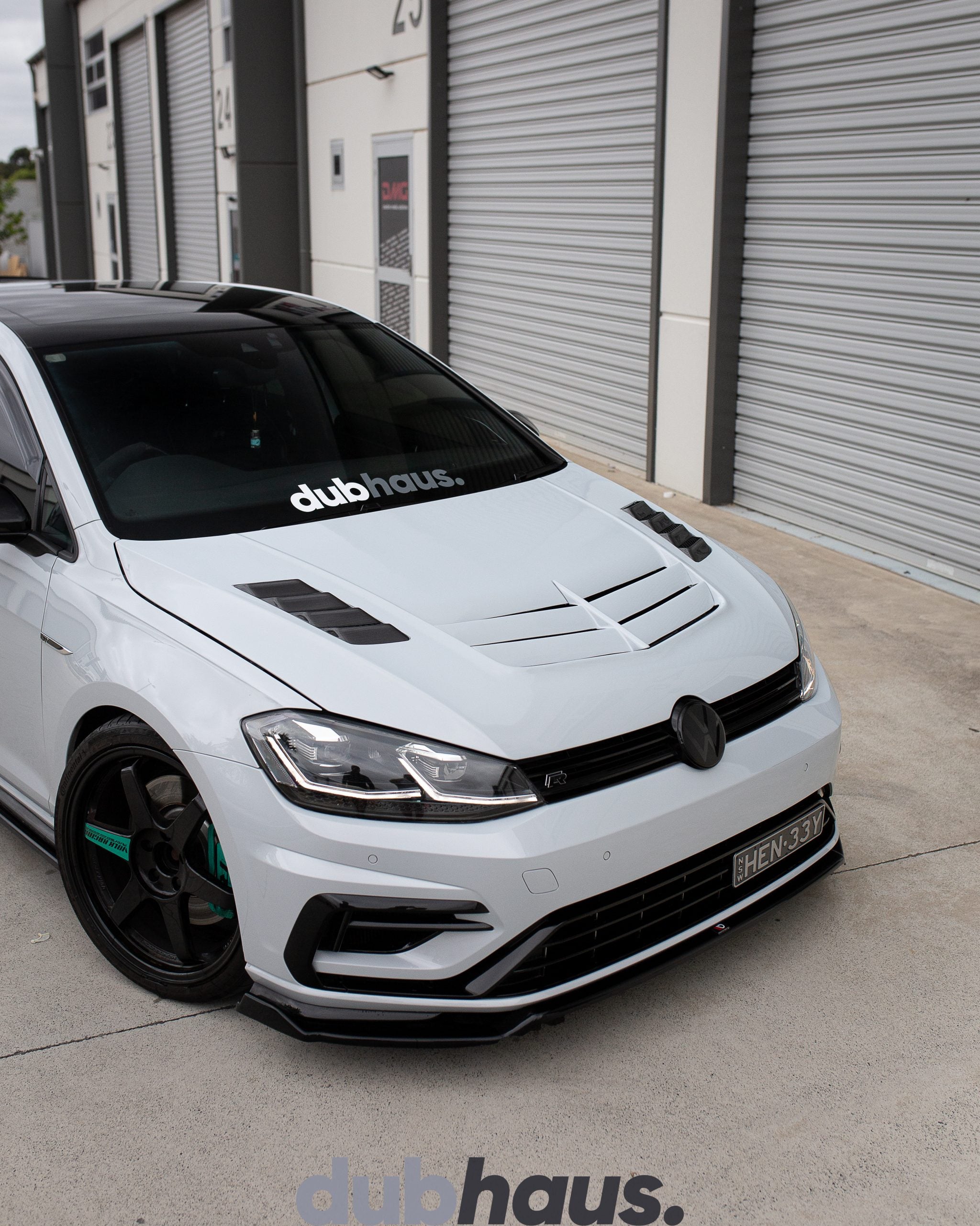 VRS Style Partial Carbon Vented Bonnet to Suit VW GOLF MK7 & MK7.5 Platforms (Incl. GTI & R)