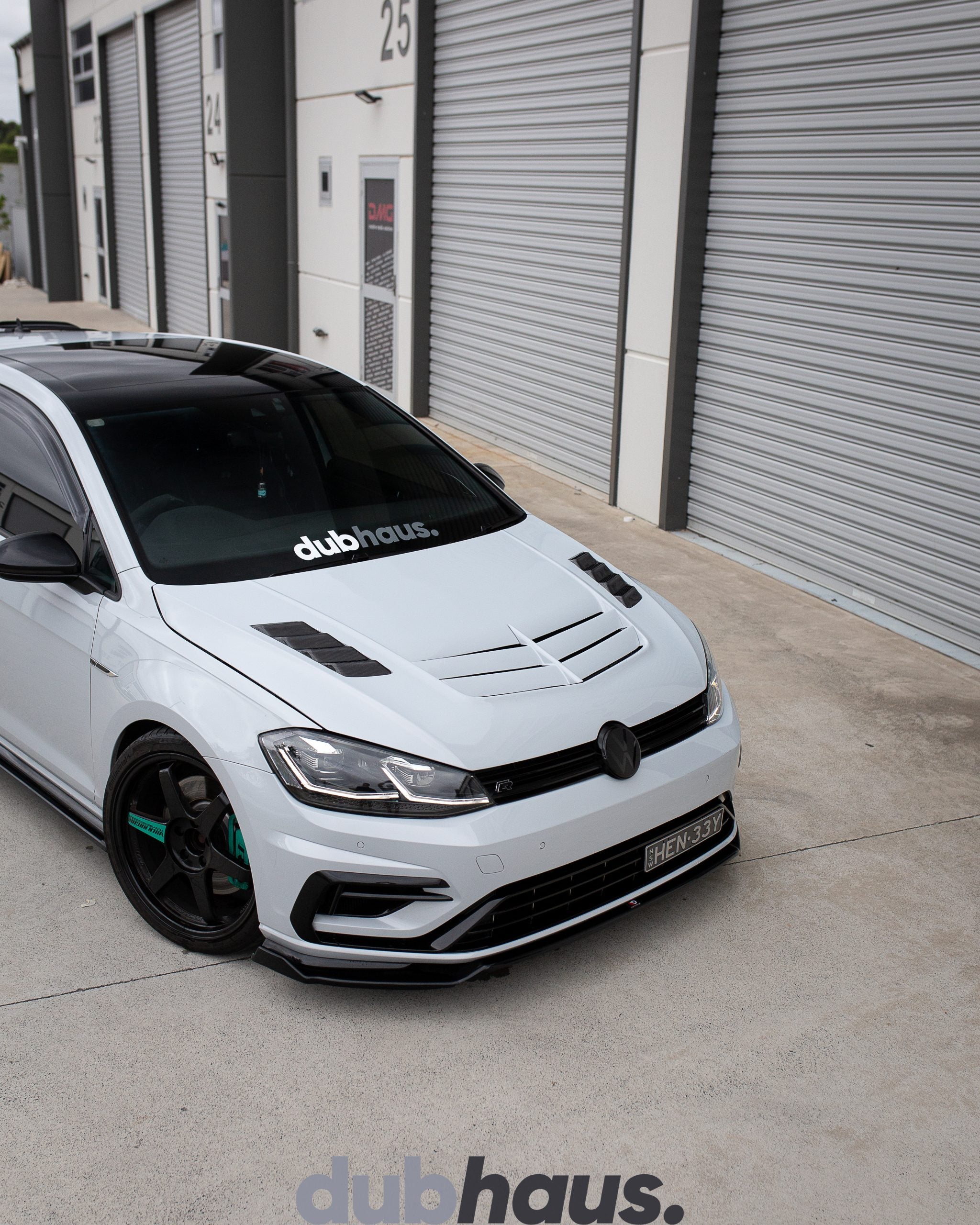 VRS Style Partial Carbon Vented Bonnet to Suit VW GOLF MK7 & MK7.5 Platforms (Incl. GTI & R)