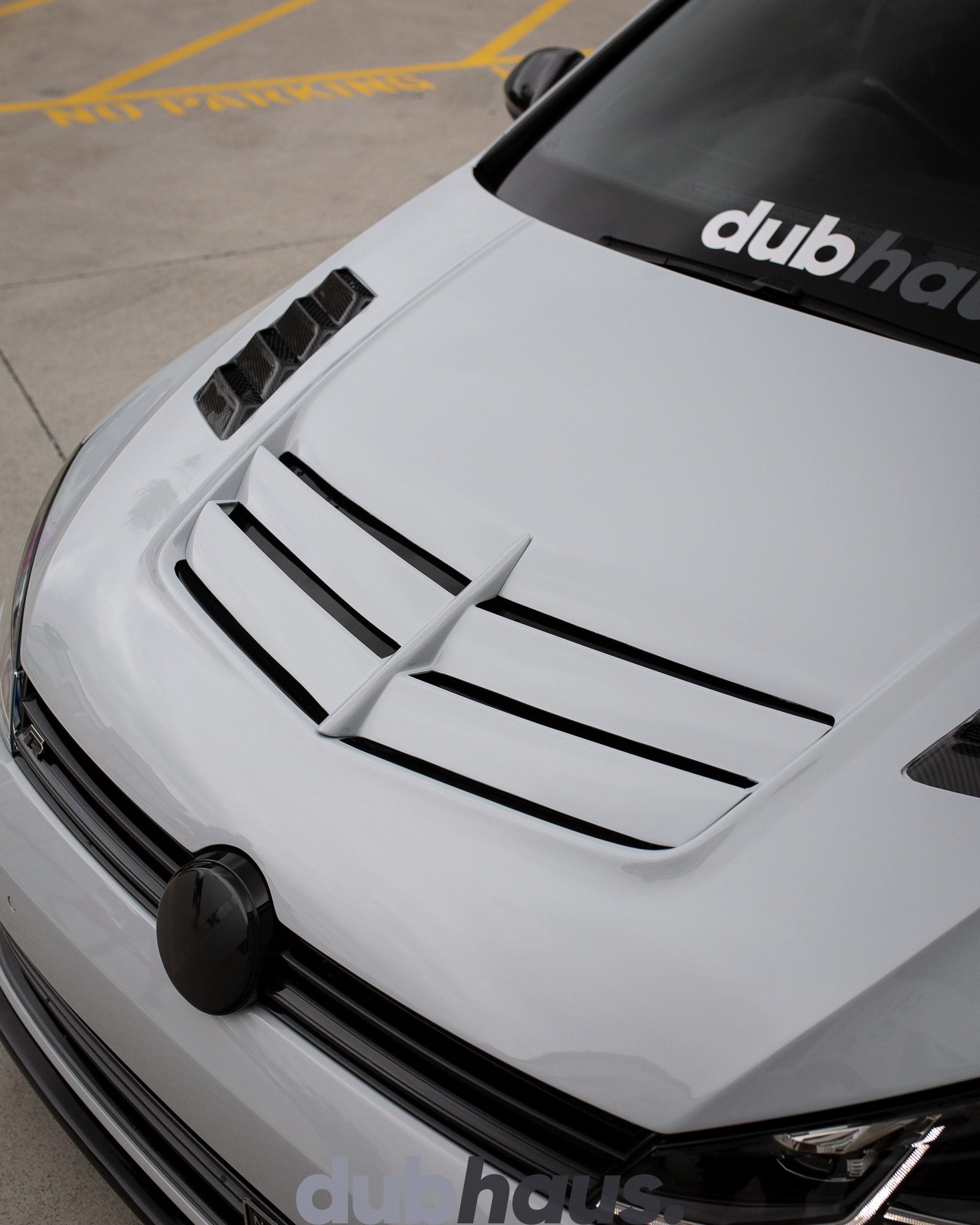 VRS Style Partial Carbon Vented Bonnet to Suit VW GOLF MK7 & MK7.5 Platforms (Incl. GTI & R)