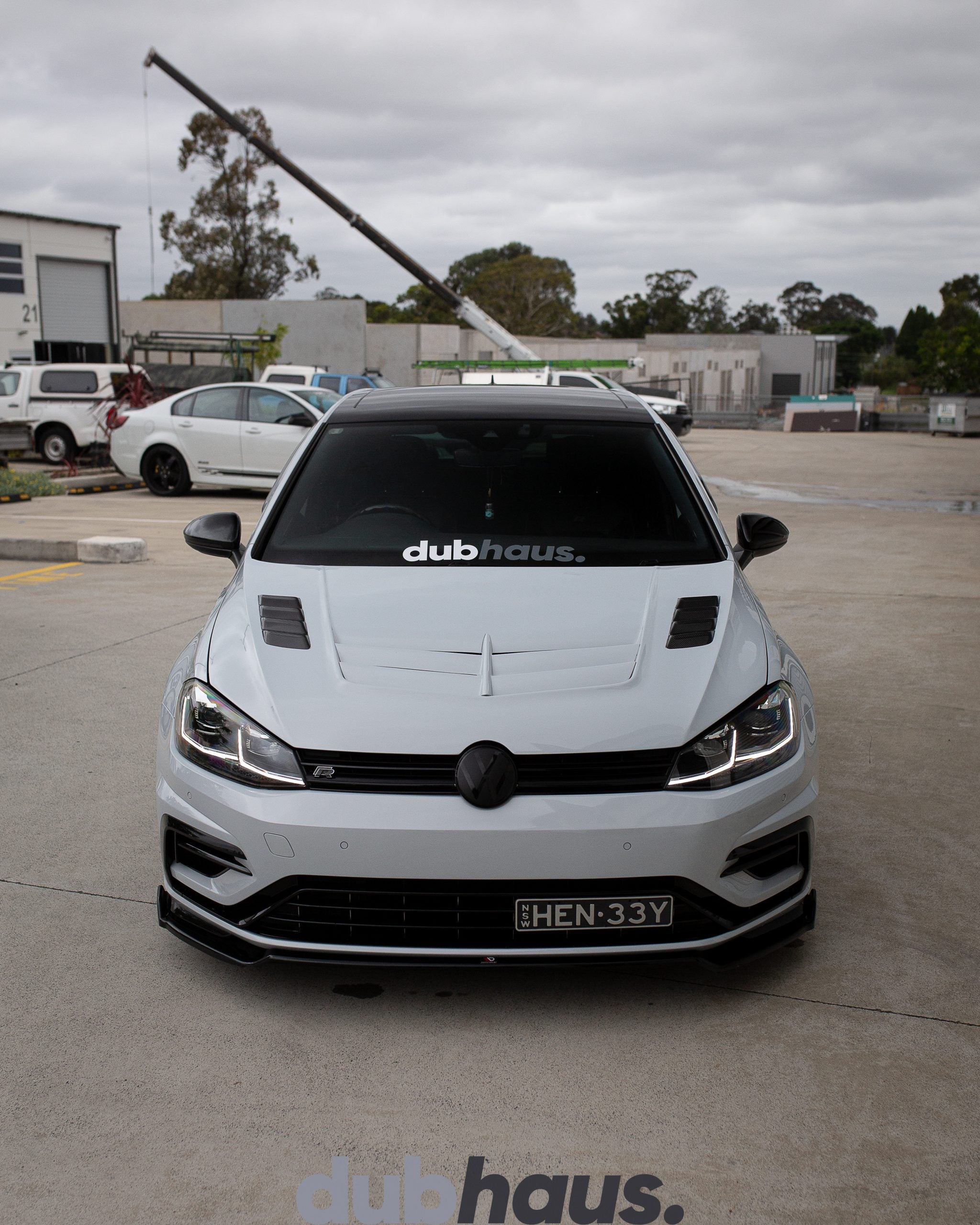 VRS Style Partial Carbon Vented Bonnet to Suit VW GOLF MK7 & MK7.5 Platforms (Incl. GTI & R)