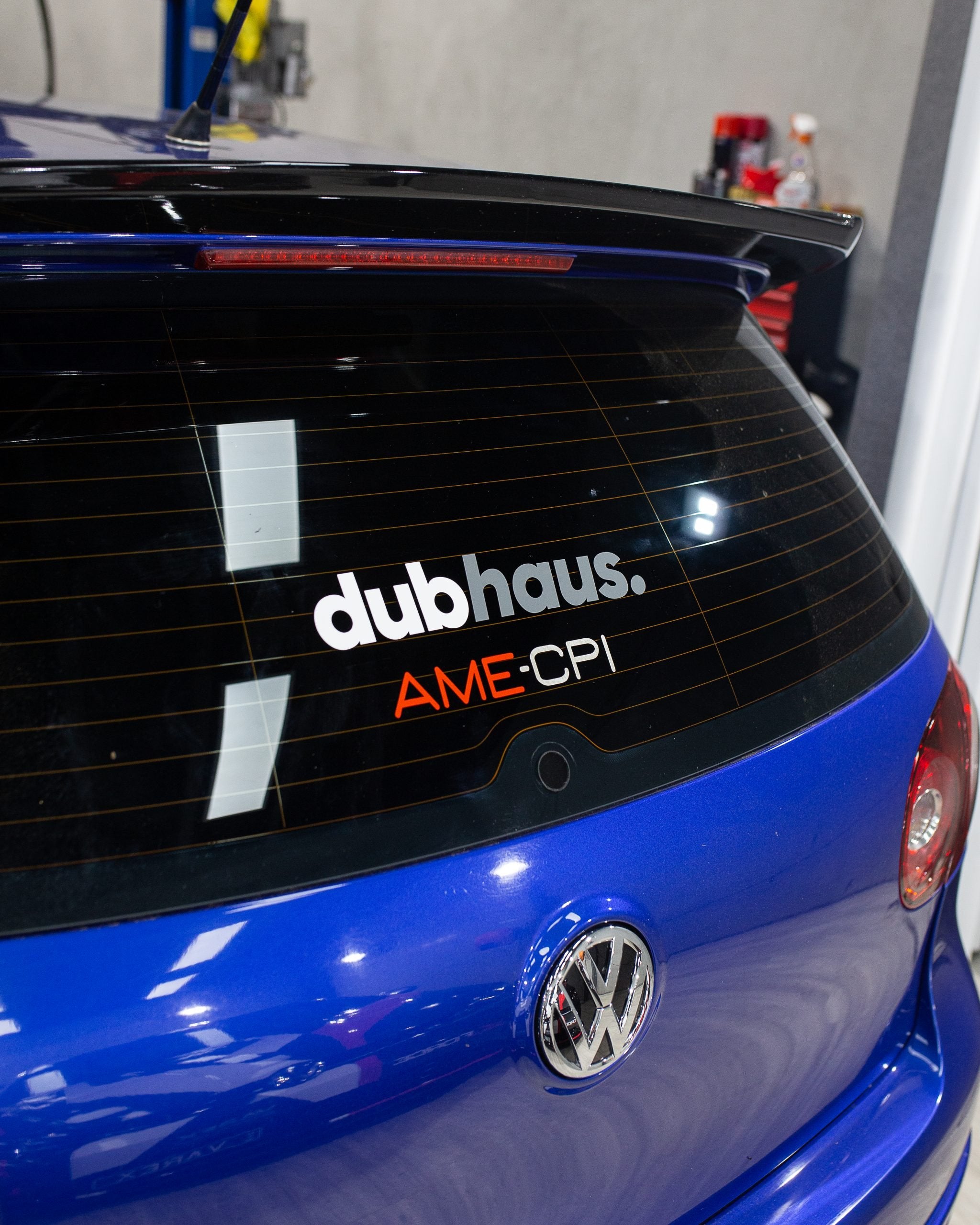 dubhaus. Rear Window Logo Sticker