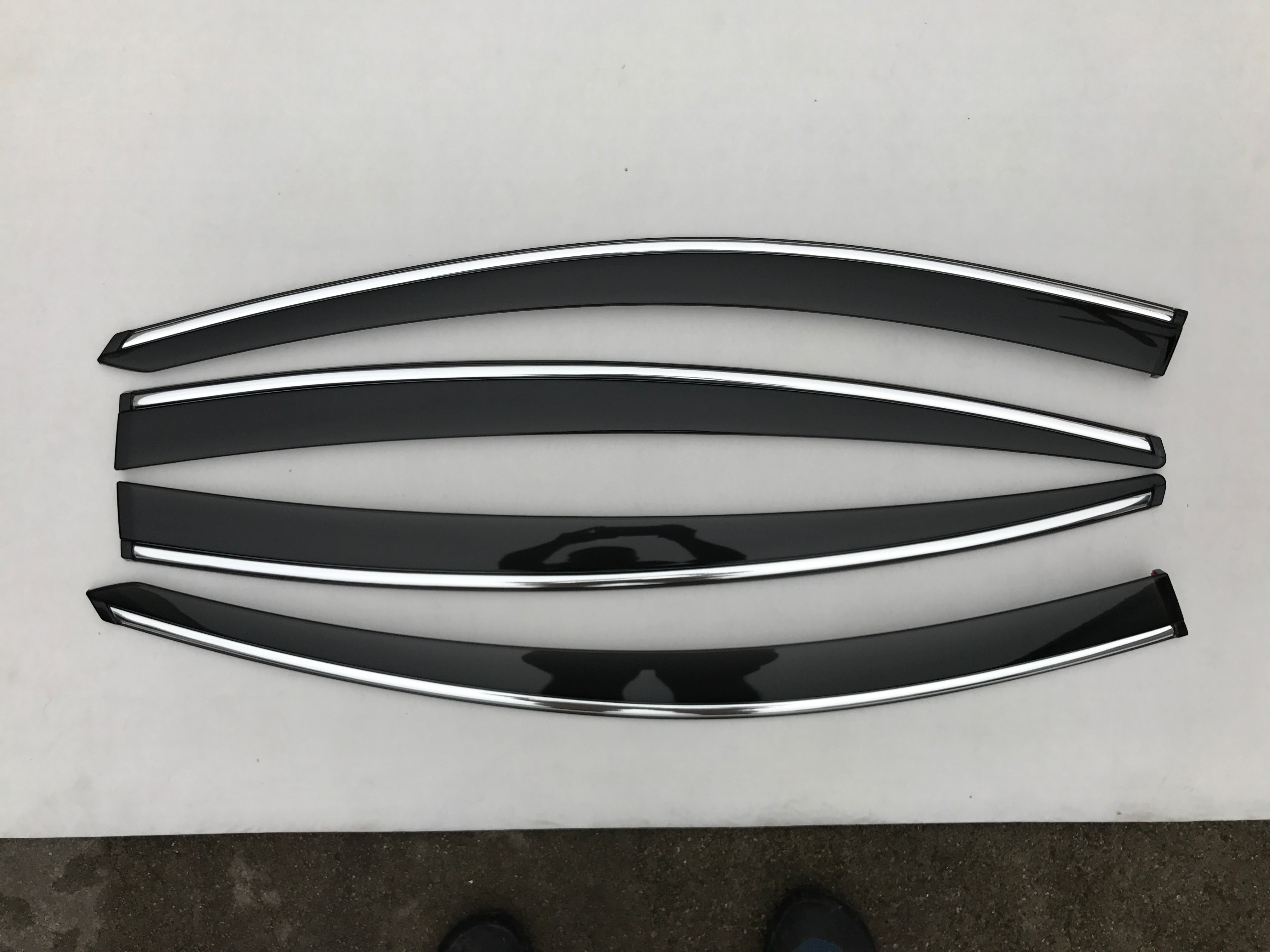 Weather Shield / Window Visor for MAZDA 6 (Sedan) 2012+ (Chrome Trim)