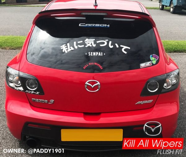 Wiper Delete Kit (Kill All Wipers) Mazda 3 Hatchback