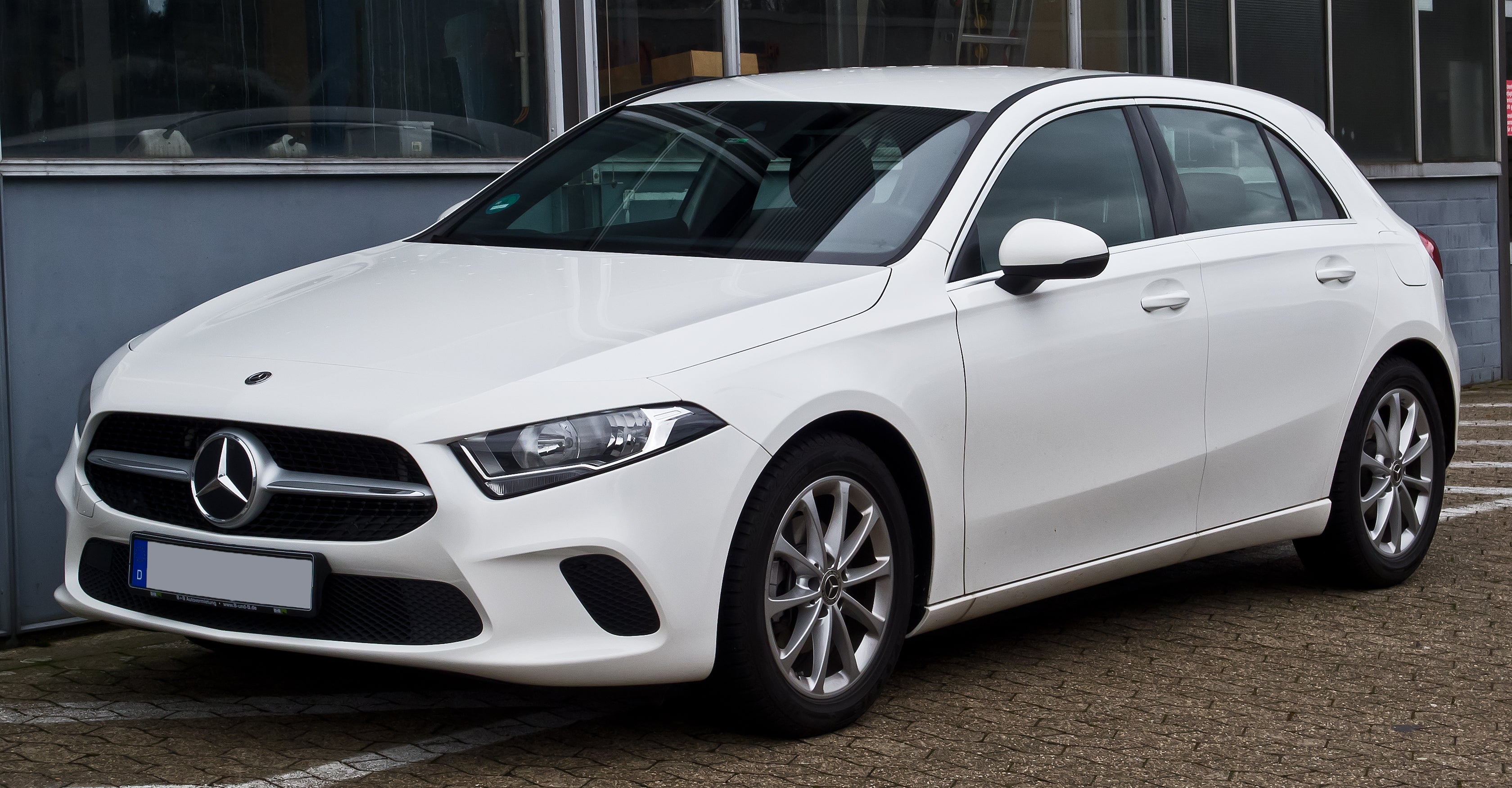 Weather Shield / Window Visor for Mercedes A-CLASS (Hatch Back) W177 2018+ (Stainless Trim)