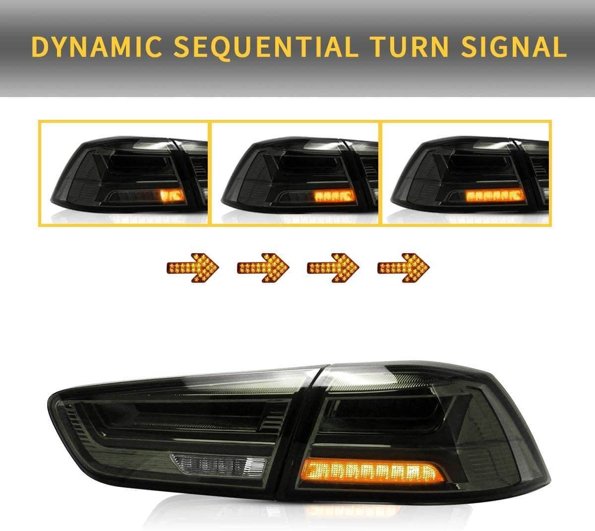 MITSUBISHI LANCER SEQUENTIAL LED TAIL LIGHTS