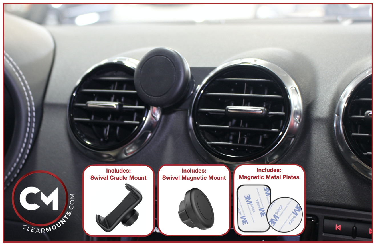 Clearmounts Swivel Magnetic & Cradle Holder Audi TT (MK2)