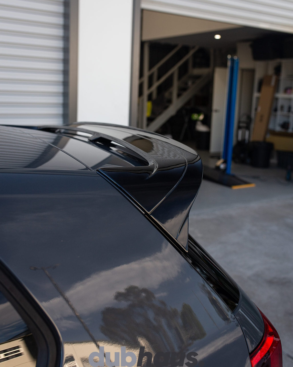 Clubsport-style rear wing fitted to a VW Golf MK8 GTI