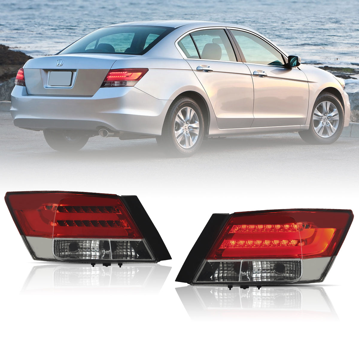 LED Tail Lights for Honda Accord 2008–2012 LED Rear Light [2PCS]