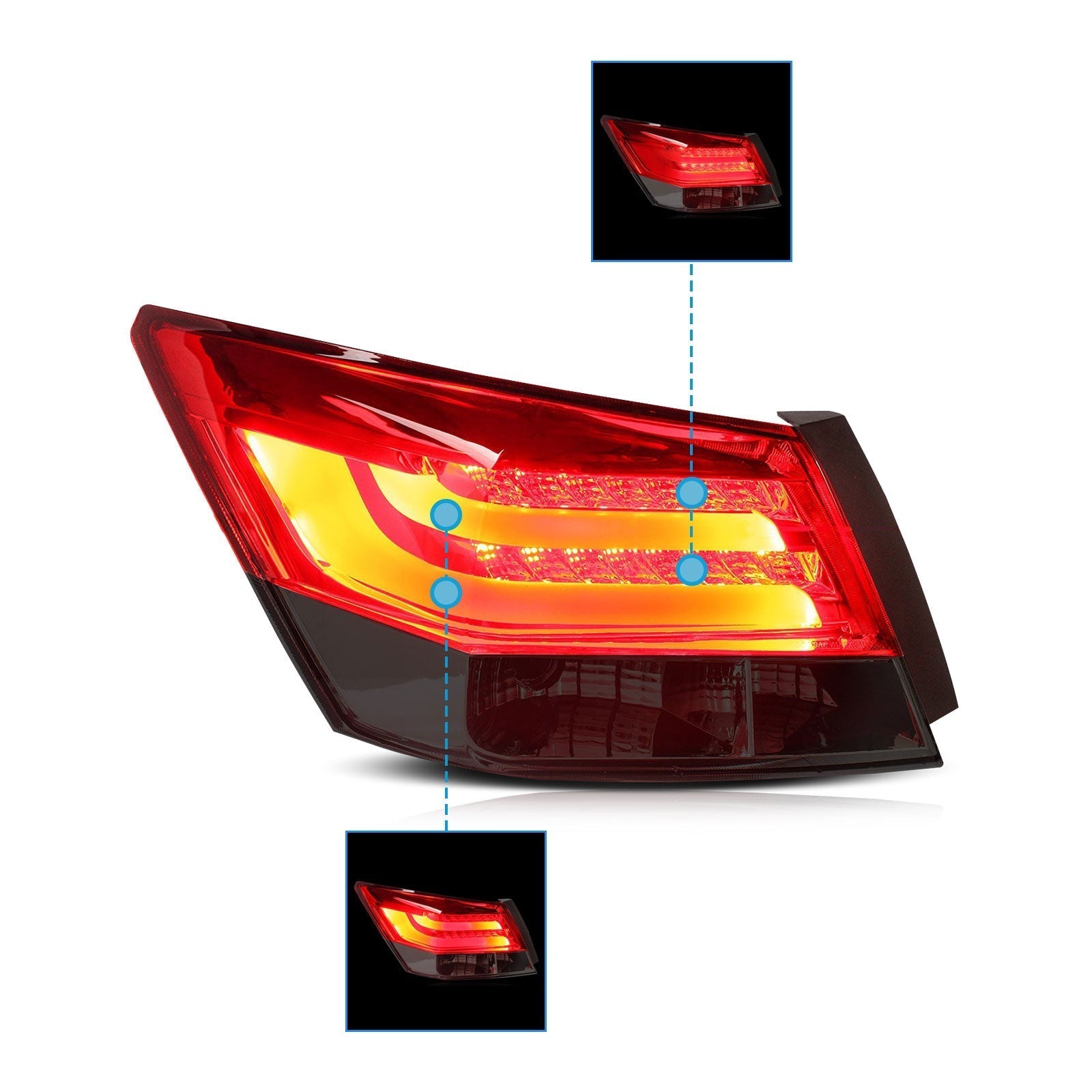 LED Tail Lights for Honda Accord 2008–2012 LED Rear Light [2PCS]