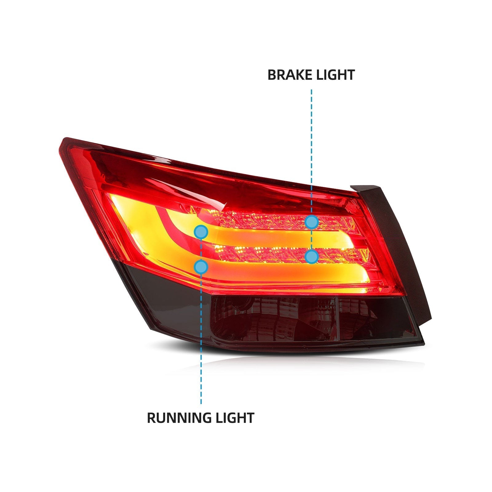 LED Tail Lights for Honda Accord 2008–2012 LED Rear Light [2PCS]