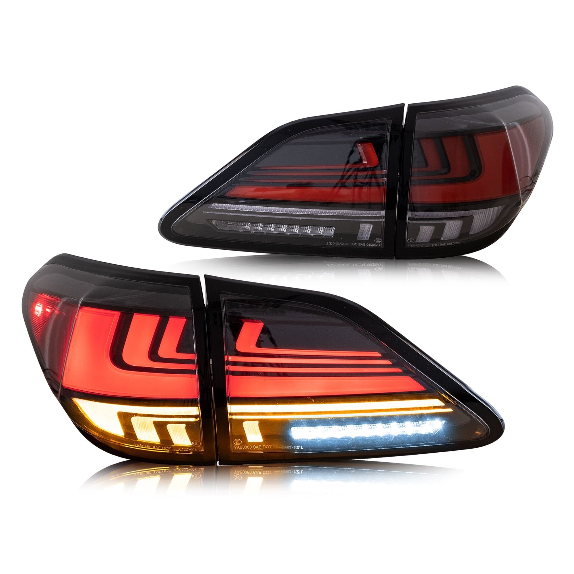 2009-2014 LEXUS RX270 RX330 RX350 RX450H LED DYNAMIC TAIL LIGHTS - iilumo