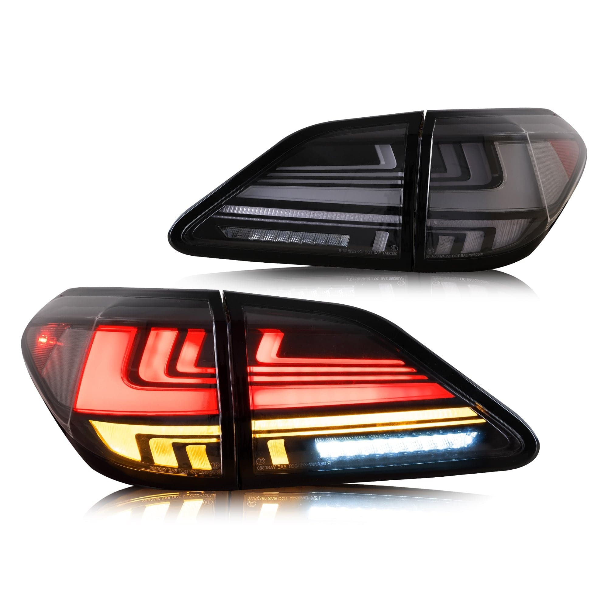 2009-2014 LEXUS RX270 RX330 RX350 RX450H LED DYNAMIC TAIL LIGHTS - iilumo