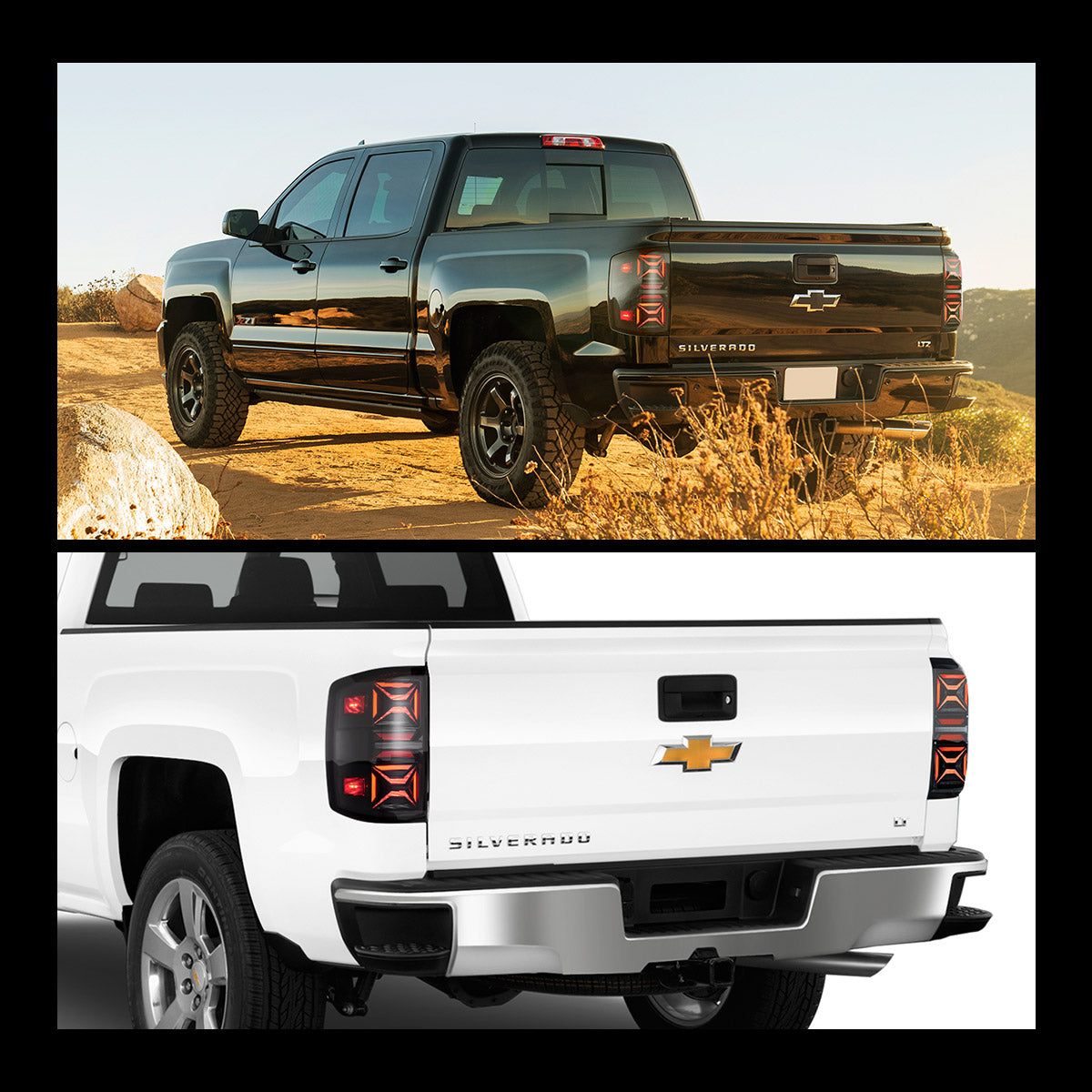 LED Tail Lights for Chevrolet Silverado 1500 2500HD 3500HD 2014–2018