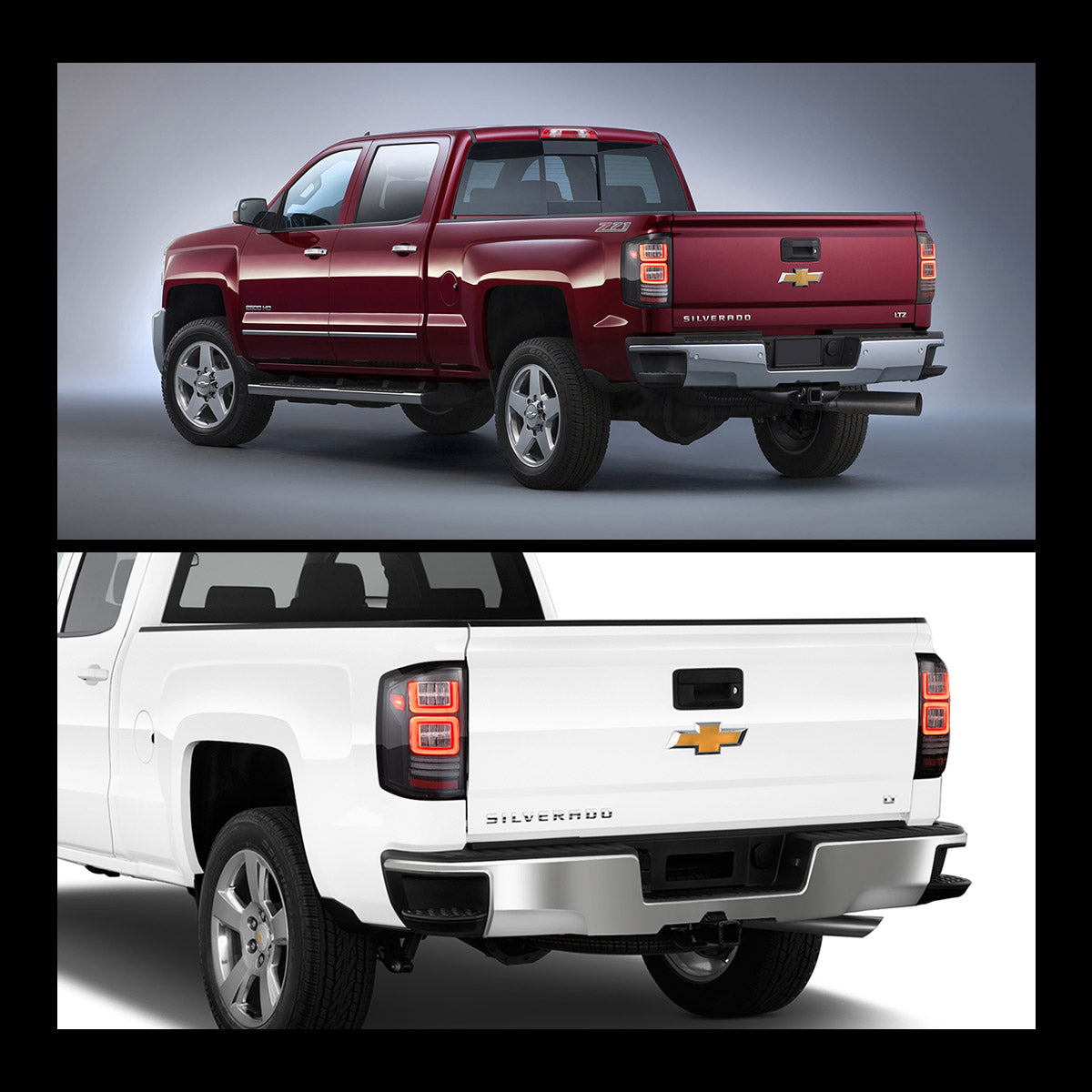 LED Tail Lights for Chevrolet Silverado 1500 2500HD 3500HD 2014–2018