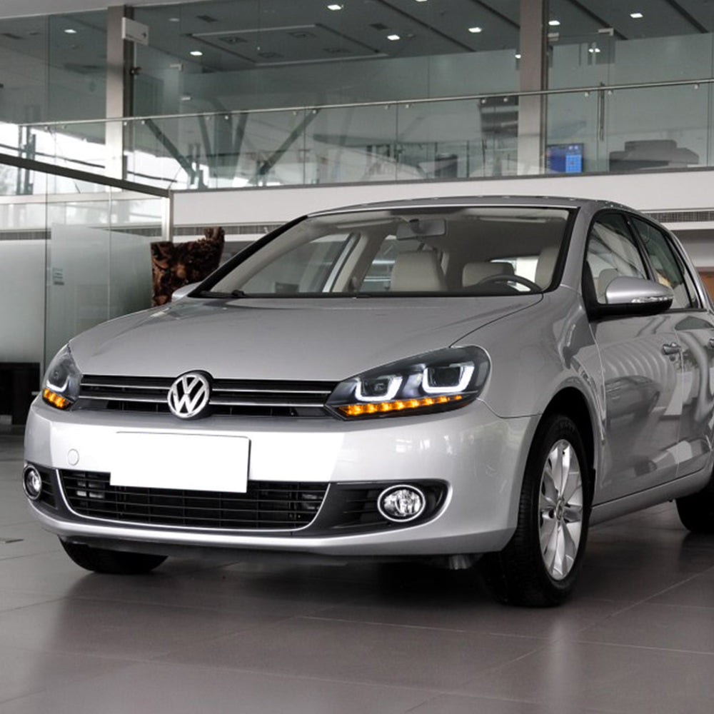 LED U-style Headlights for Volkswagen Golf 6 MK6 2009–2014