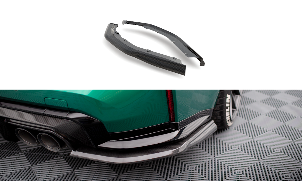 Maxton Carbon Fiber Rear Side Splitters BMW M3 G80 G81