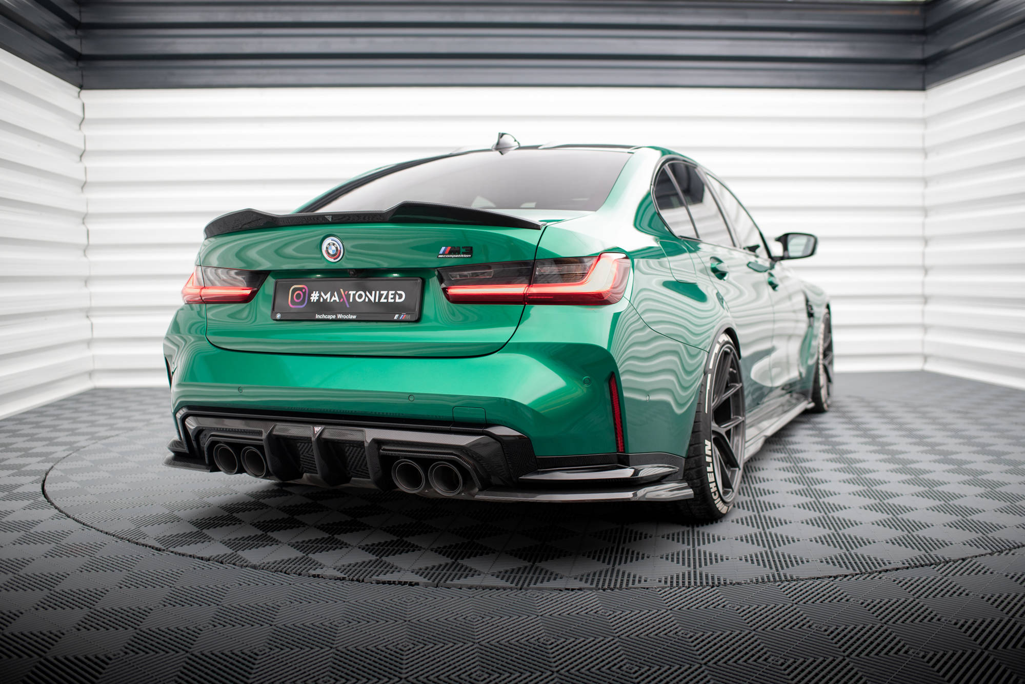 Maxton Carbon Fiber Rear Side Splitters BMW M3 G80 G81