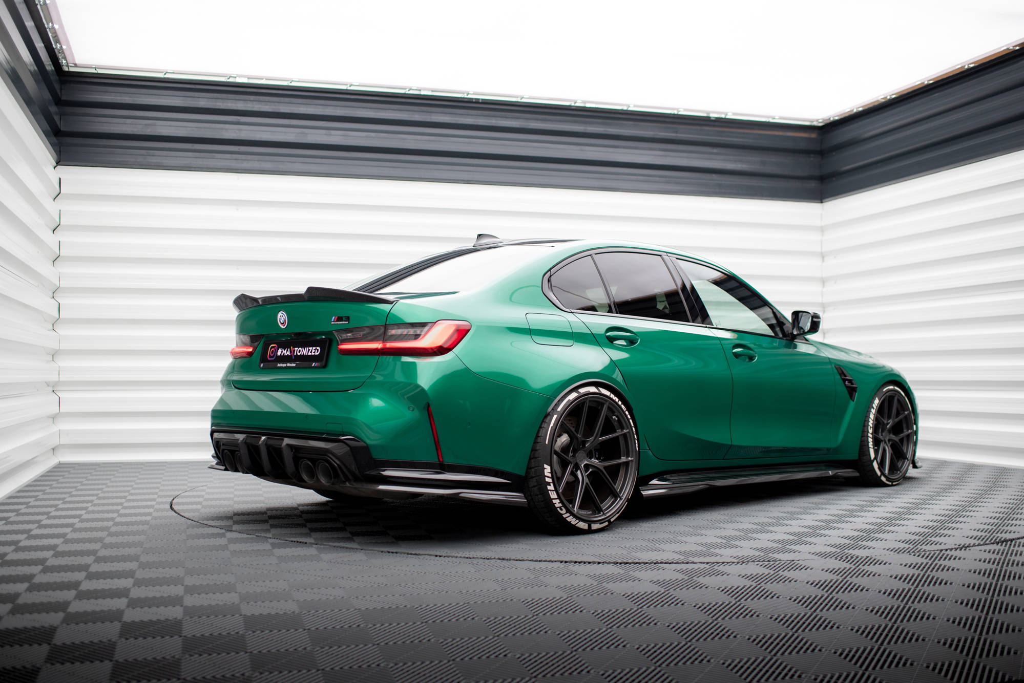 Maxton Carbon Fiber Rear Side Splitters BMW M3 G80 G81