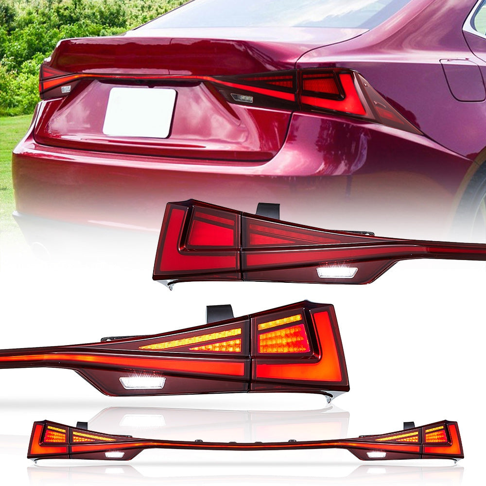 Tail Lights For 2014-19 Lexus IS250 300h 350F Start-up & Sequential