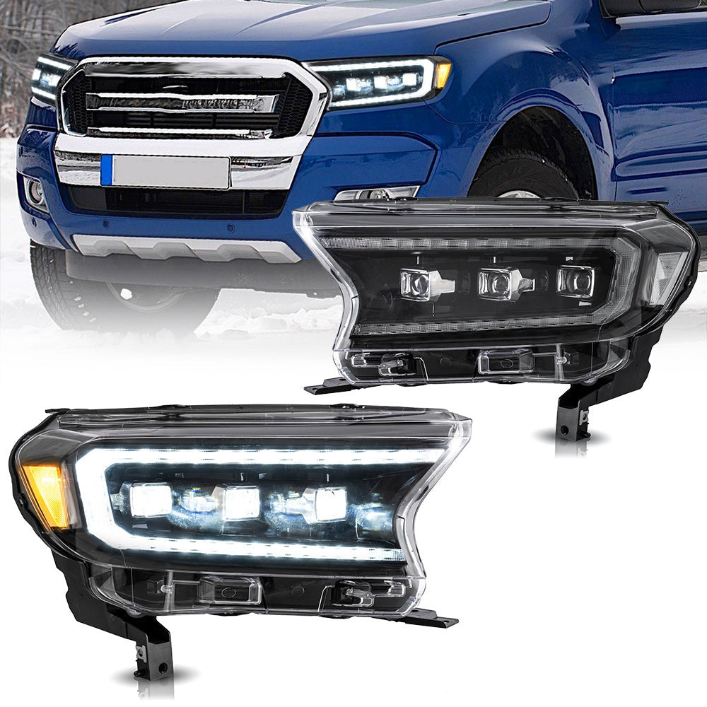 Relector Headlights For 2015-2021 Ford Ranger