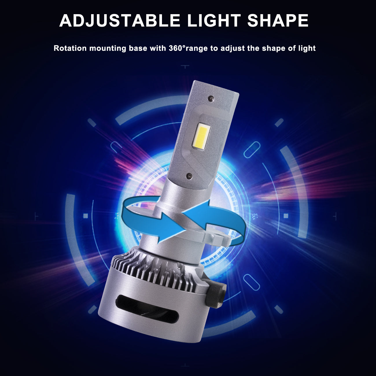 2PCs D2S/H7/9005 LED Bulbs 35W 6000K Super Bright